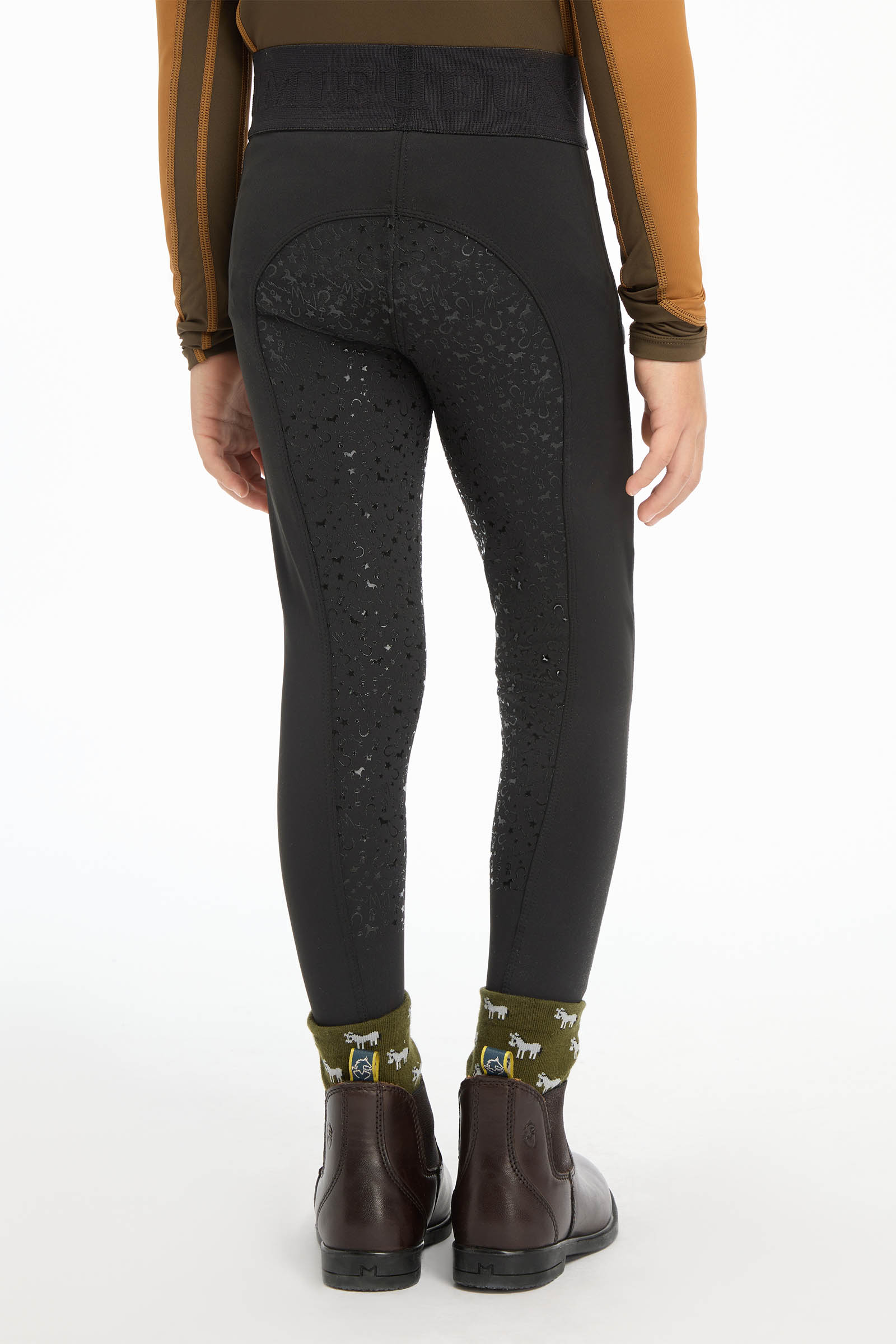 Black LeMieux mini pantalon d&rsquo;&eacute;quitation enfant &agrave; enfiler