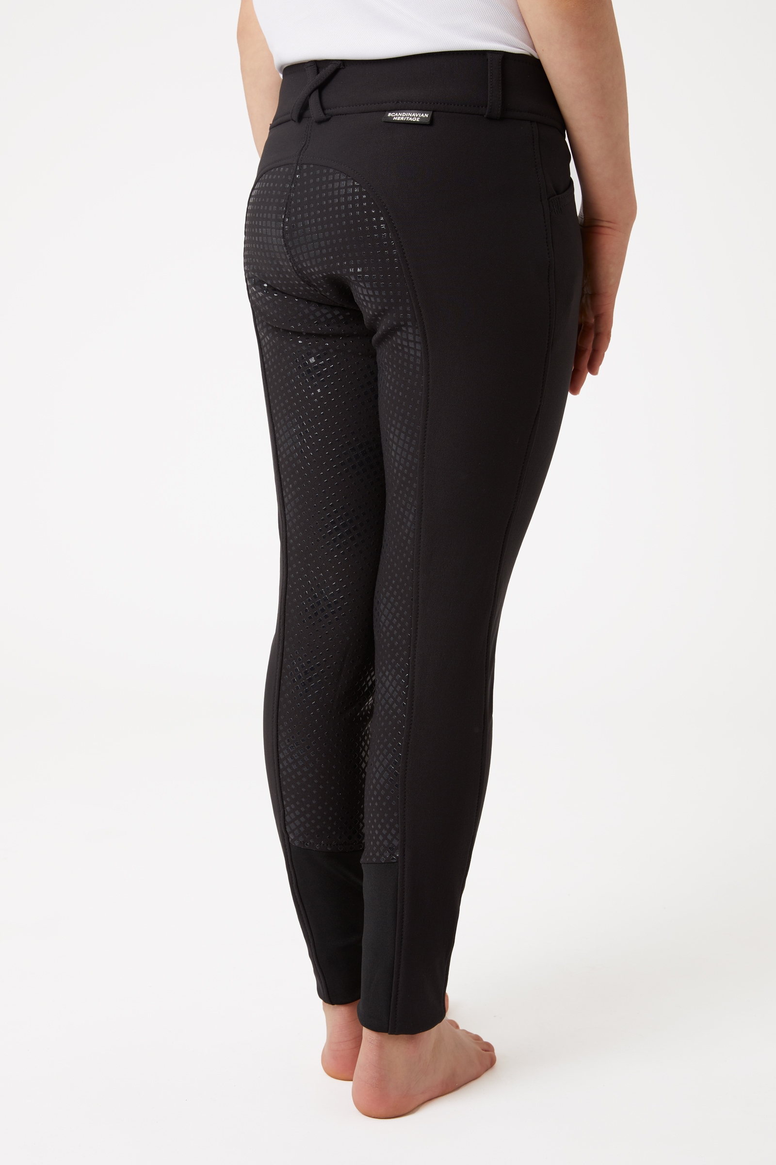Horze Grand Prix pantalon d&rsquo;&eacute;quitation enfant avec fond int&eacute;gral en silicone