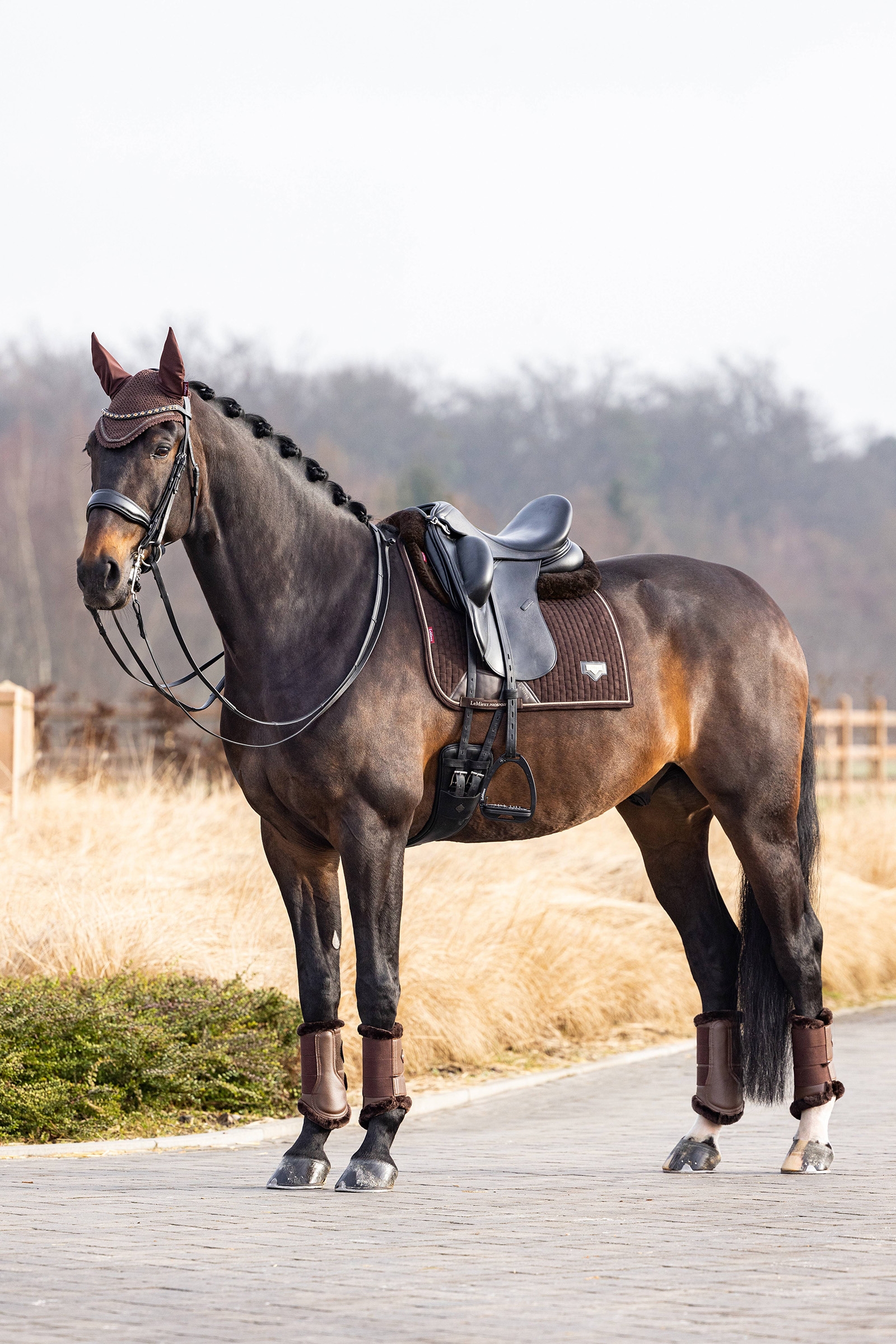 LeMieux Puissance tapis de selle dressage en su&eacute;dine