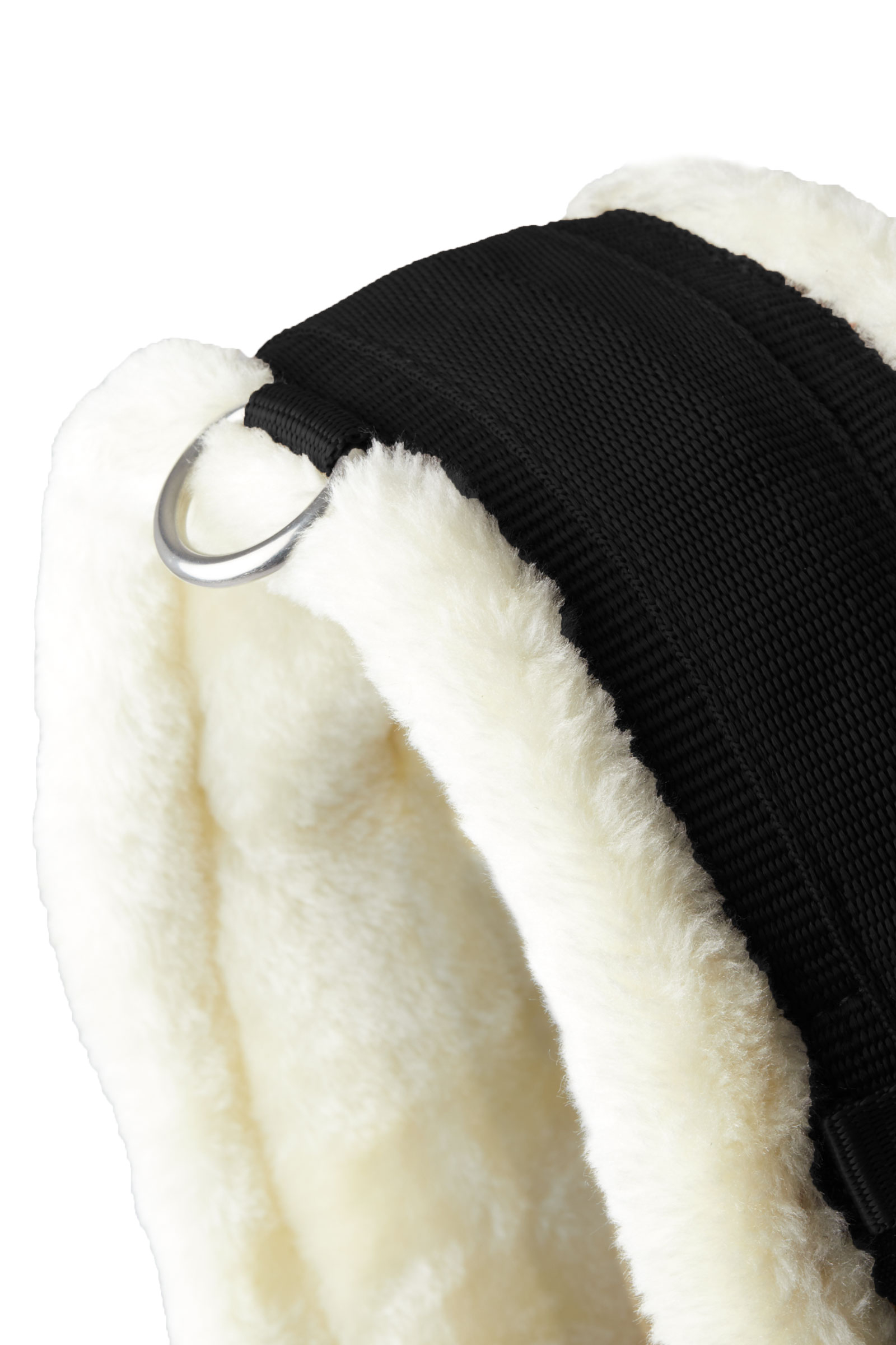 Sangle Horze Kyiv en n&eacute;opr&egrave;ne avec fausse fourrure non amovible