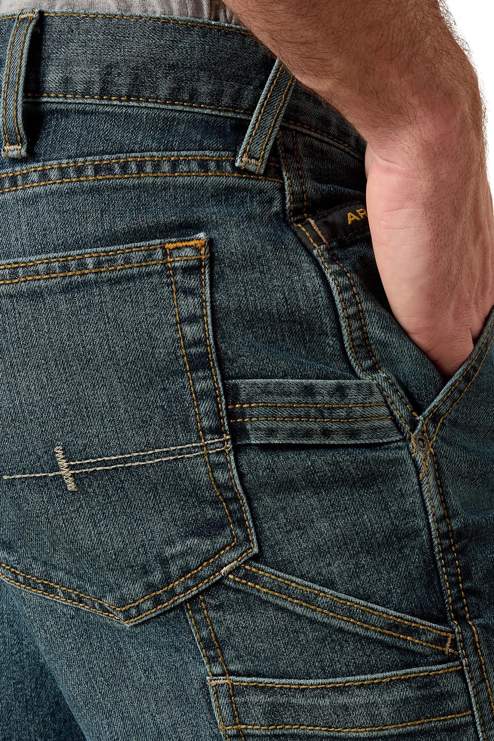 Ariat Rebar M7 Slim DuraStretch Workhorse Jean de travail homme coupe droite