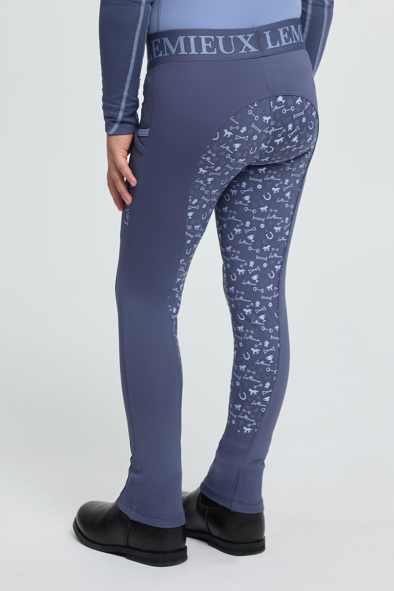 Shadow LeMieux mini pantalon d&rsquo;&eacute;quitation enfant &agrave; enfiler