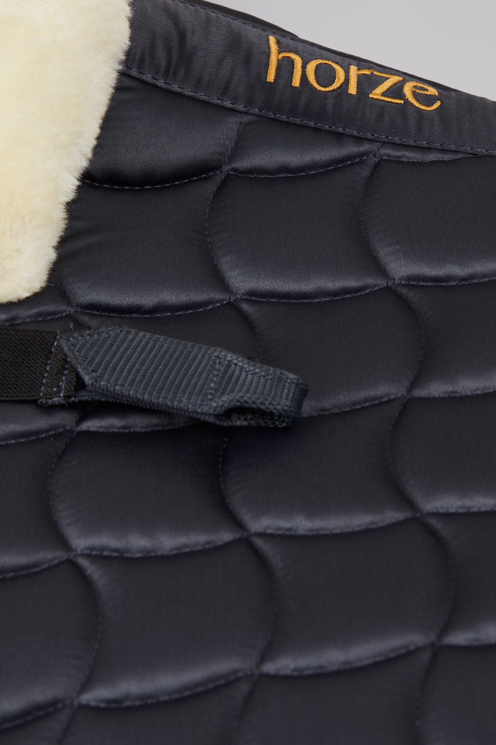 Tapis de selle mixte Horze Houston avec fausse fourrure