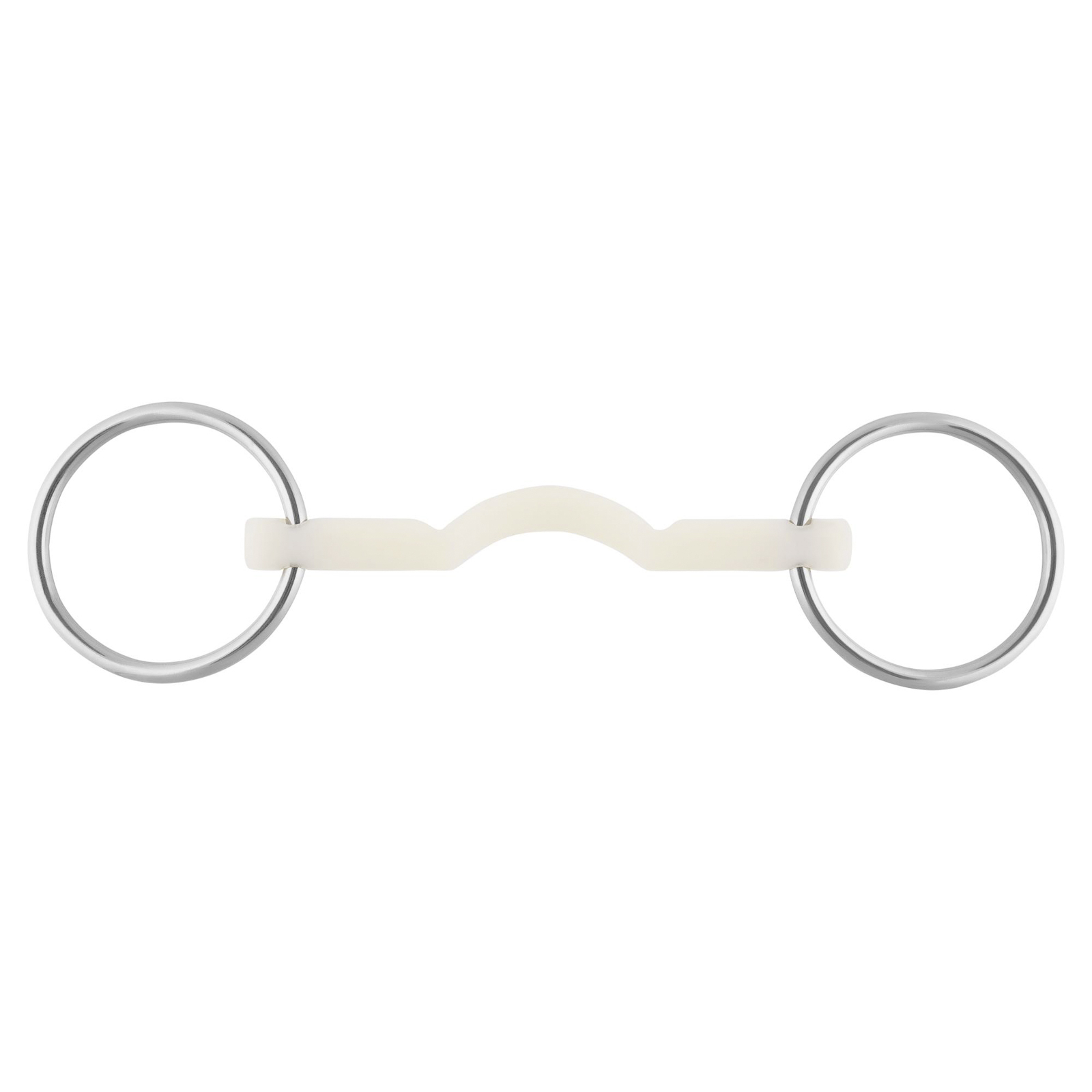 Mors de filet Sprenger Nathe Cintré 15 mm Rigide, avec passage de langue (anneaux 70 mm)