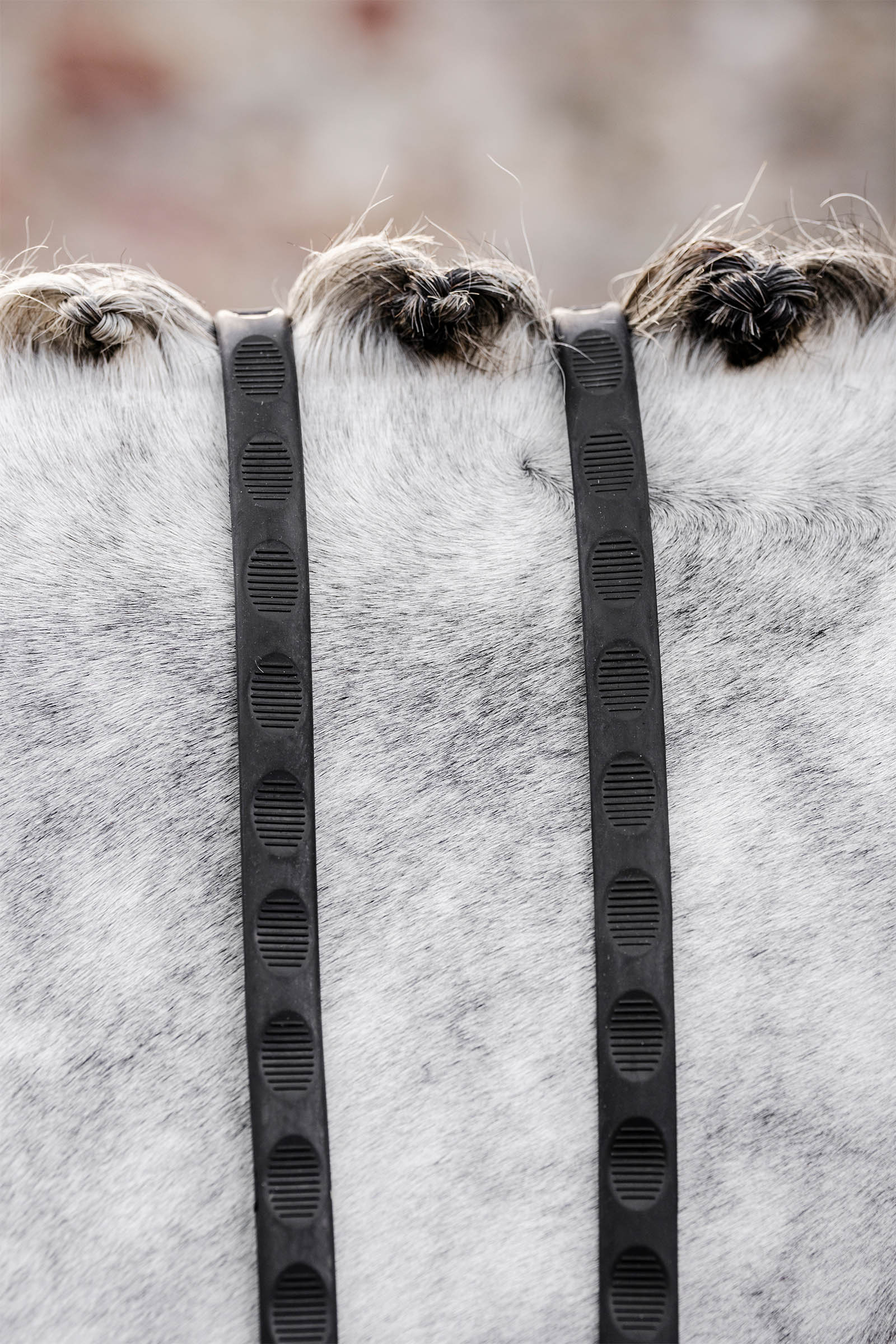 Rênes en caoutchouc Horseware avec grip pour le pouce