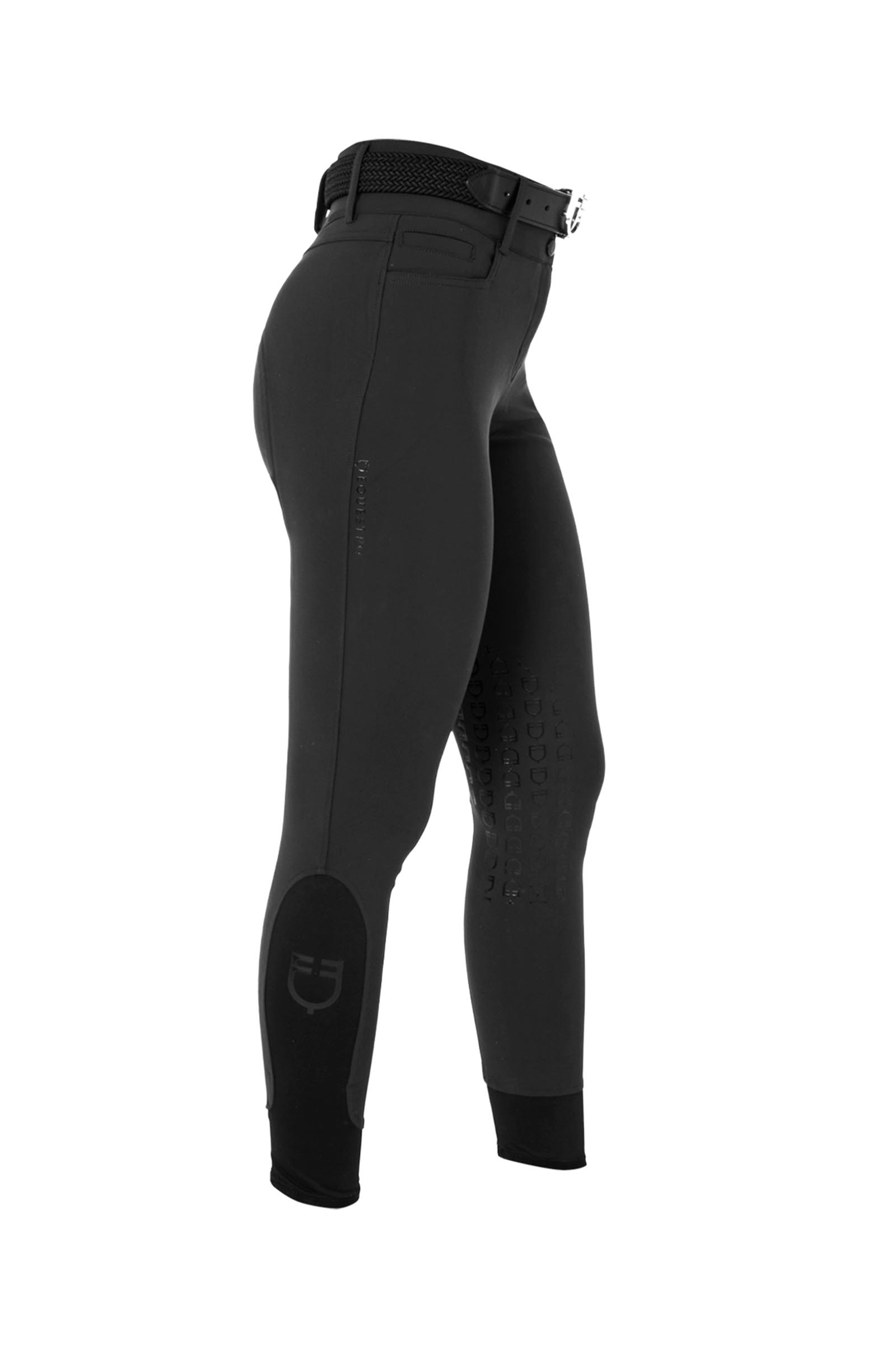Equestro SS2026 Pantalon d'&eacute;quitation taille haute femme grip genoux  