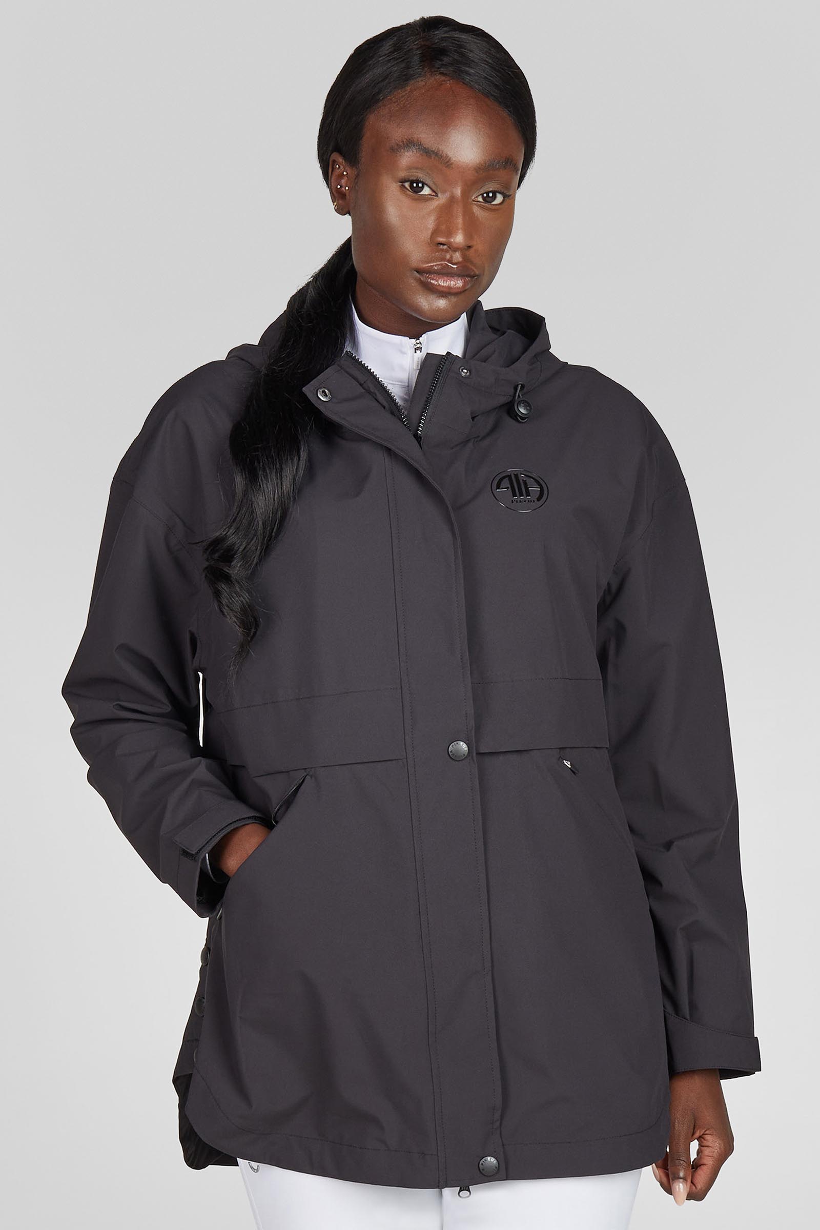 Pikeur poncho de pluie femme avec fermeture &eacute;clair