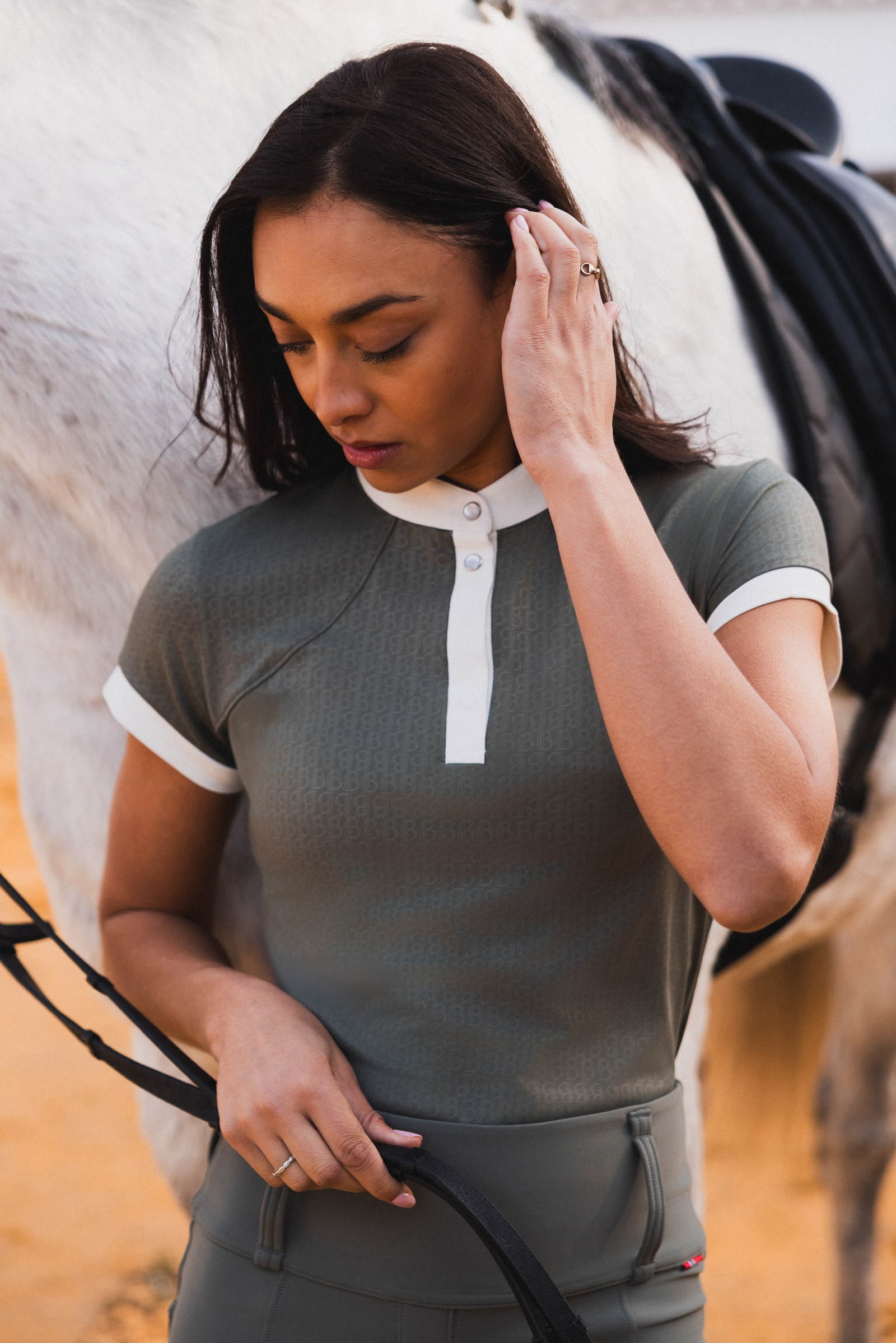 B Vertigo Liv Chemise de concours scintillante pour femmes