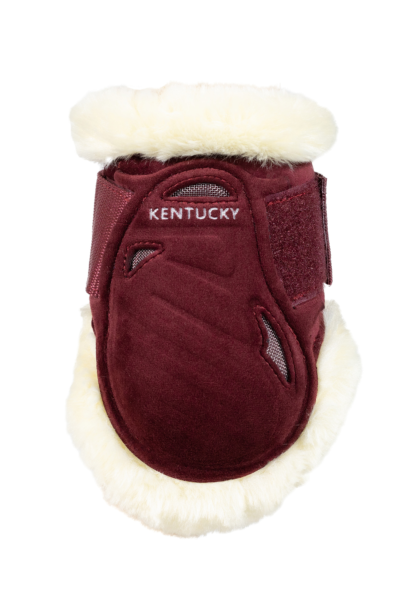 bordeaux Kentucky Horsewear Protège-boulets Vegan Sheepskin Young Horse Velours