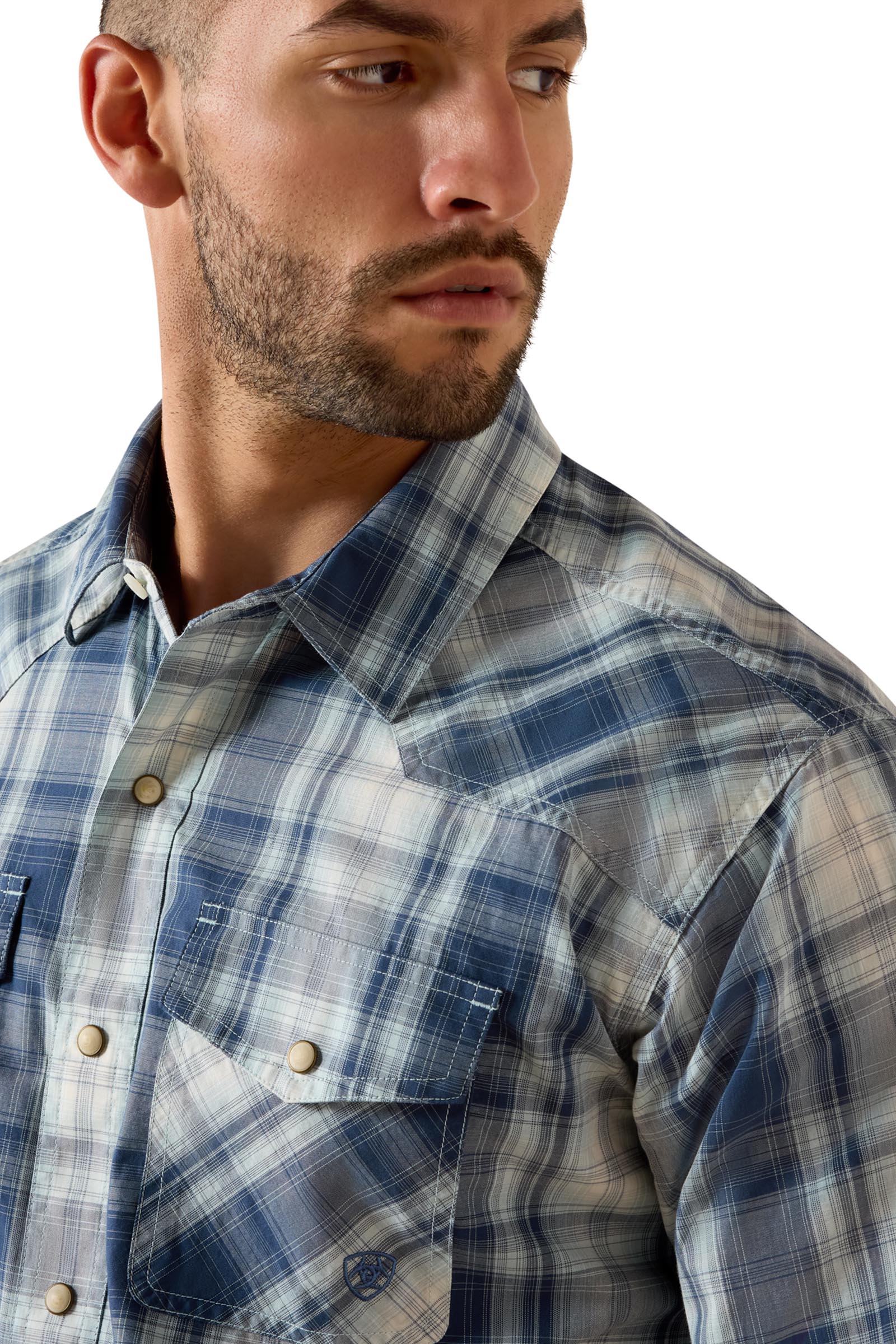 Ariat Retro Heathcliff chemise homme ajust&eacute;e &agrave; boutons-pression