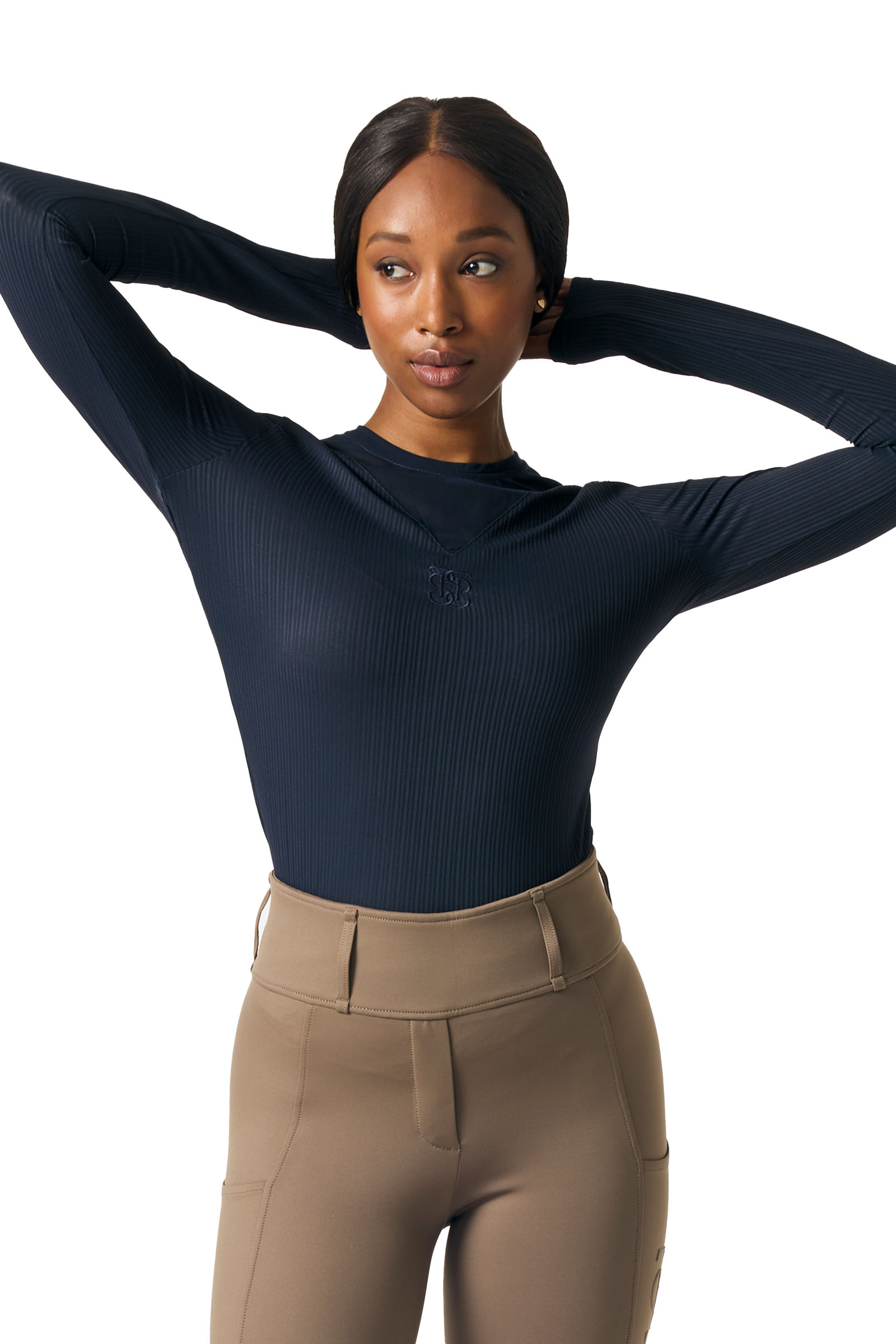 PS of Sweden Leandra L/S Haut en Mesh Rayé