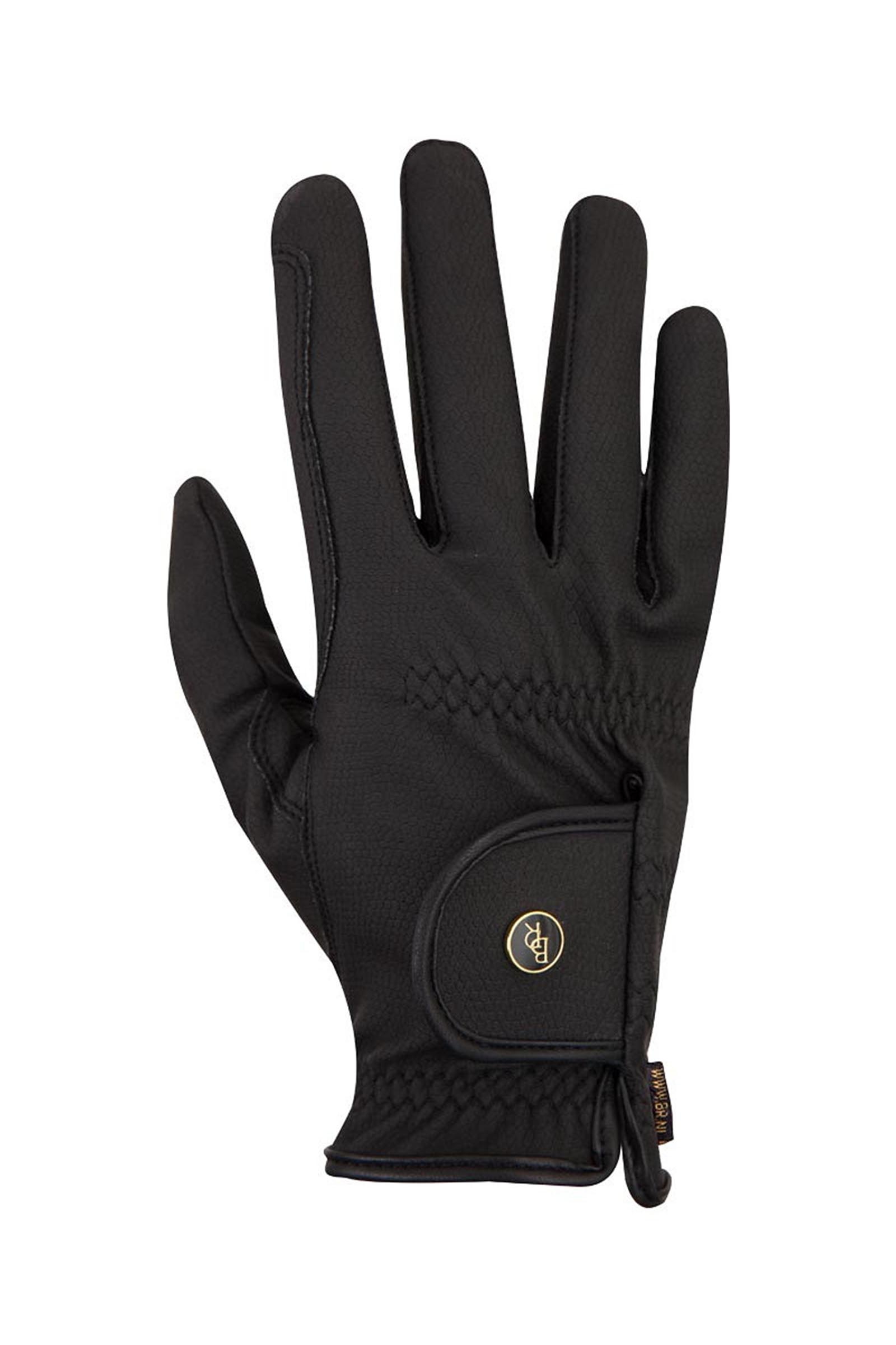 Black BR Grip Pro gants d&rsquo;&eacute;quitation