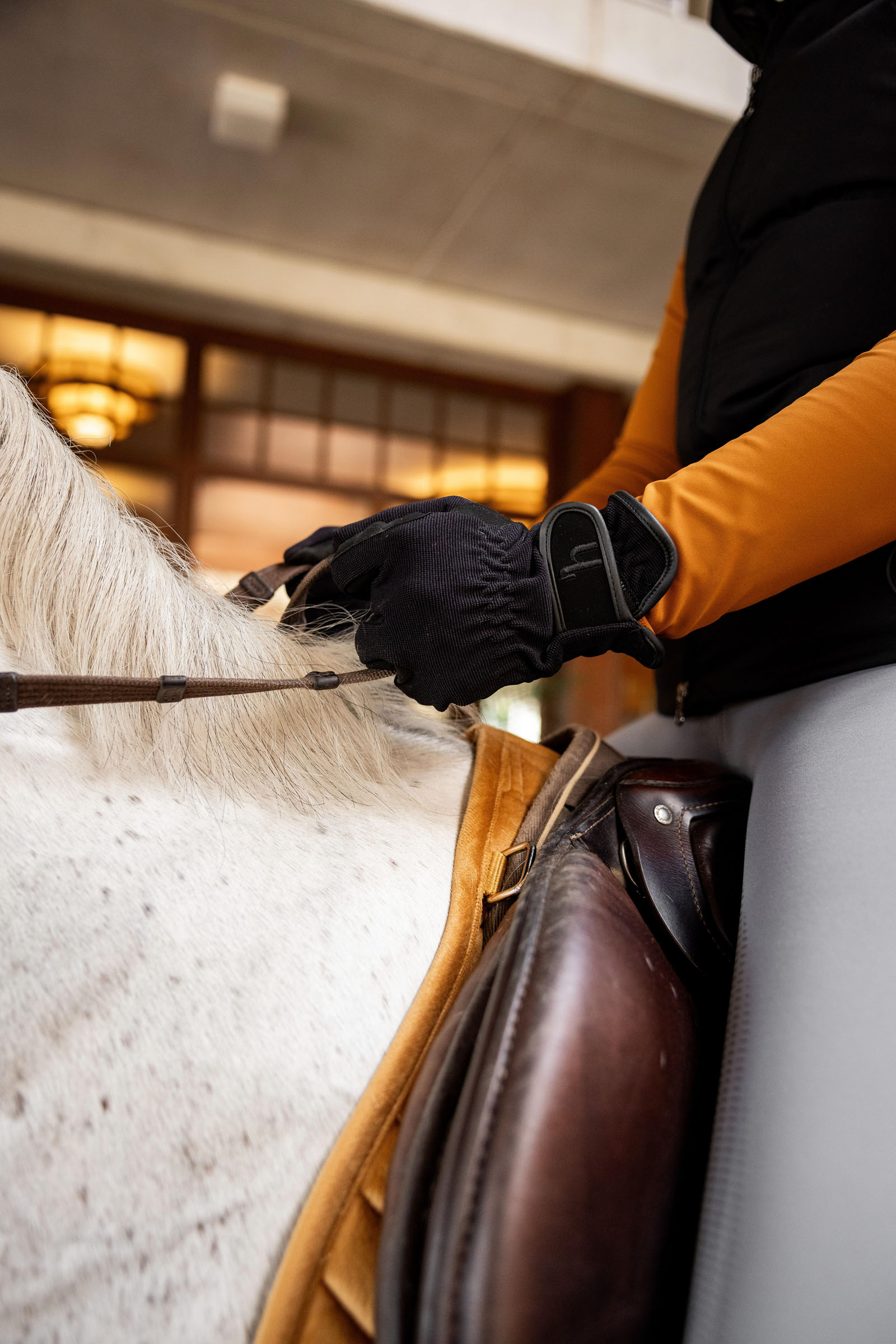 Gants d'&eacute;quitation Horze Spirit multistrech