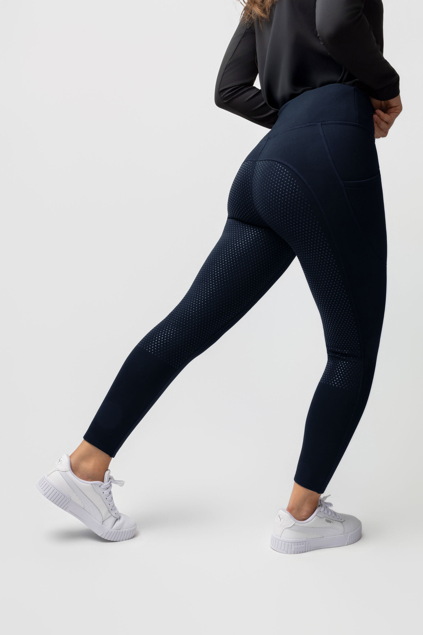 Horze Greta leggings d&rsquo;&eacute;quitation thermo femme full grip