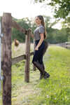 Leggings d'équitation fonctionnels fond intégral silicone Horze Mathilde, femme