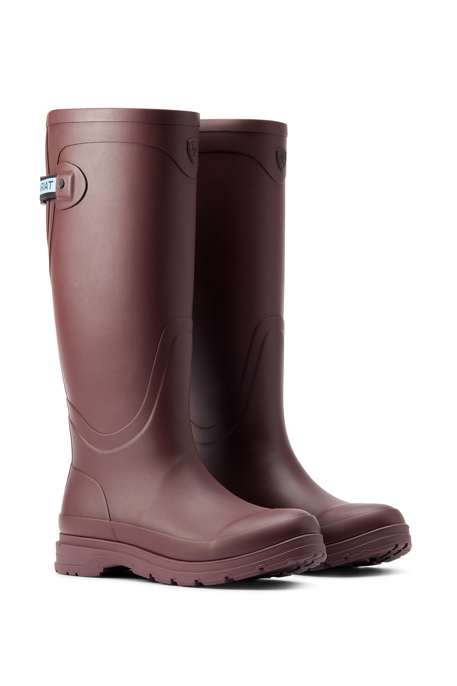 Maroon Dark Red Ariat Kelmarsh bottes en caoutchouc femme