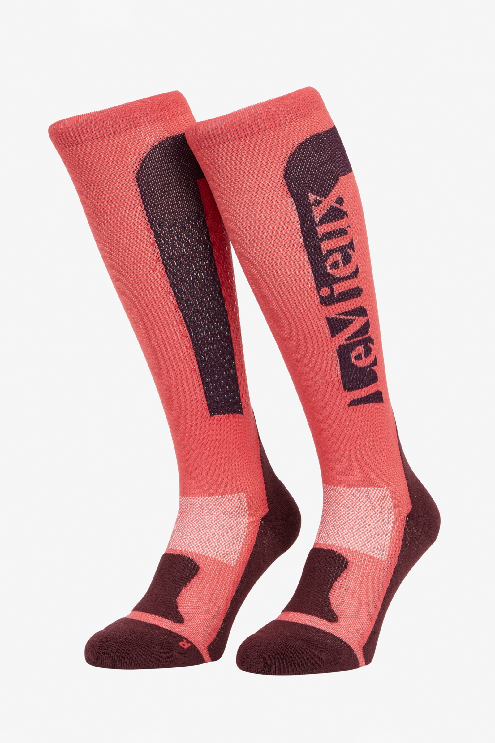 Cranberry LeMieux chaussettes avec grip en silicone
