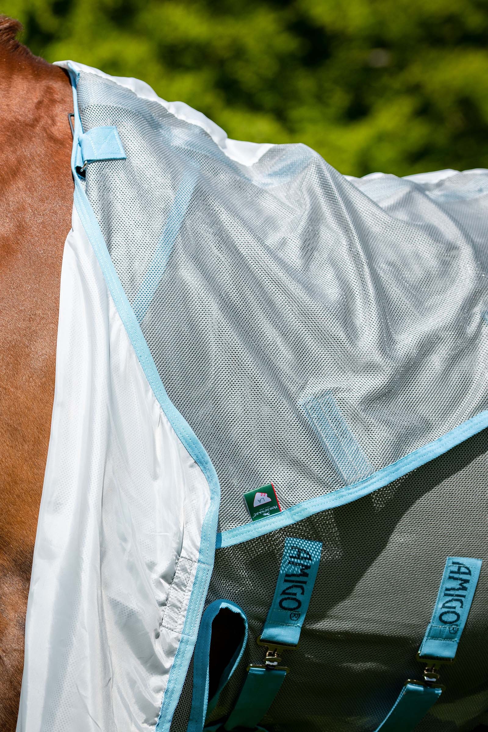 Horseware Amigo AmEco Bug Buster couverture anti-mouches avec cou amovible