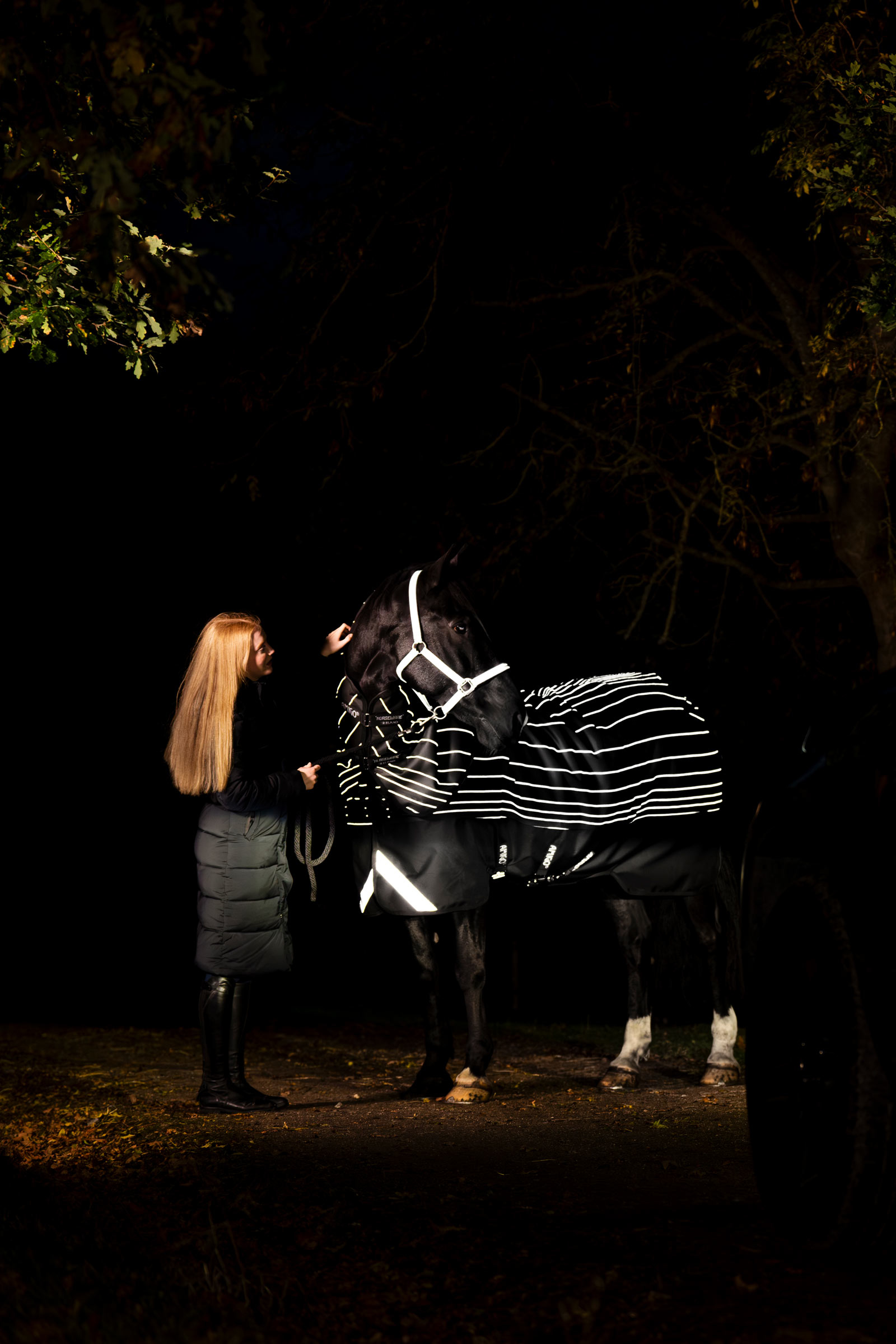 Horseware Amigo 1200D FieldSafe Reflectech Plus couverture d&rsquo;ext&eacute;rieur, 250 g