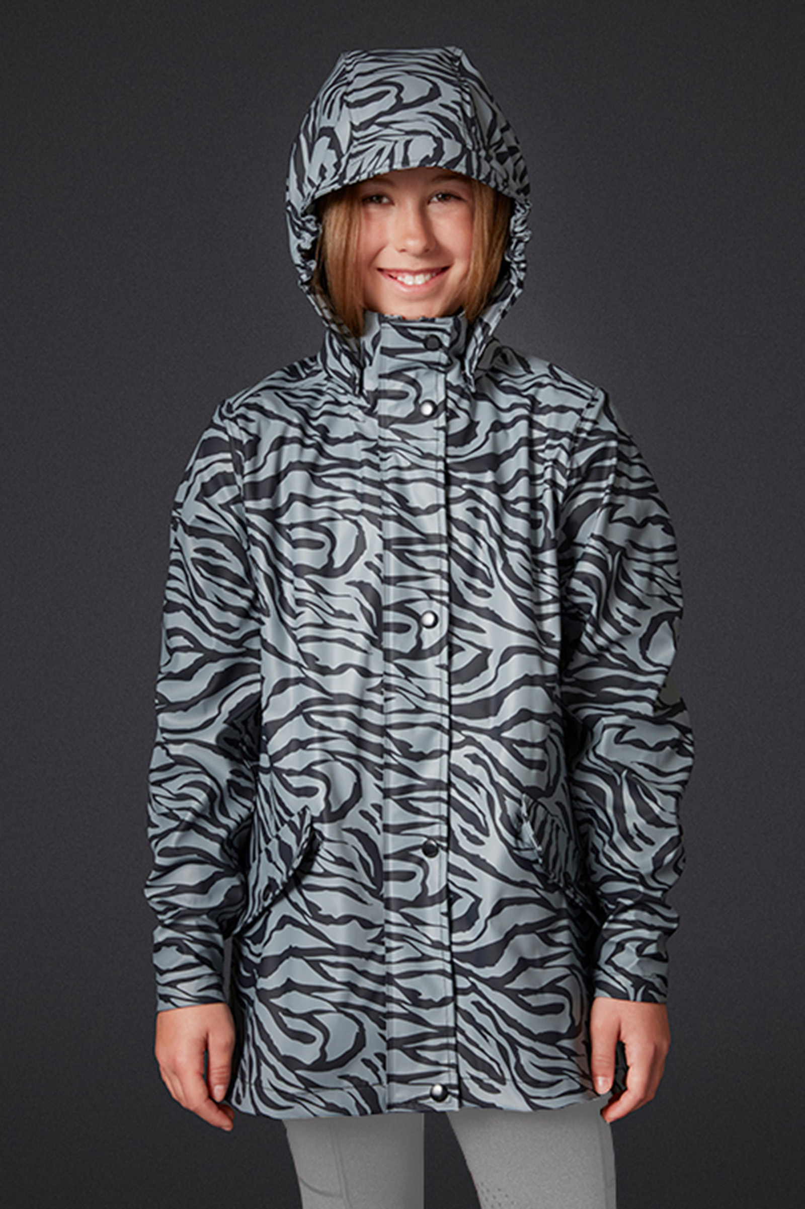 Black/ Grey Imperm&eacute;able pour enfants Mountain Horse Drops