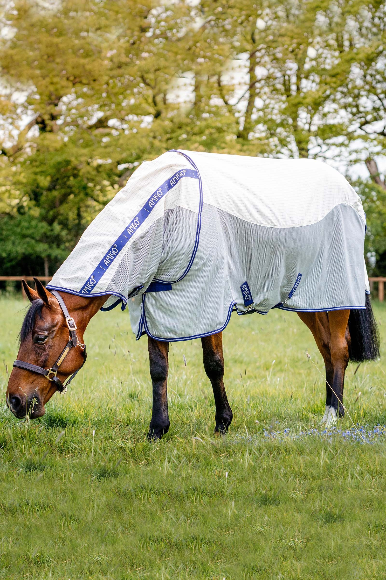 Horseware Amigo Airflow couverture anti-mouches avec partie de cou amovible