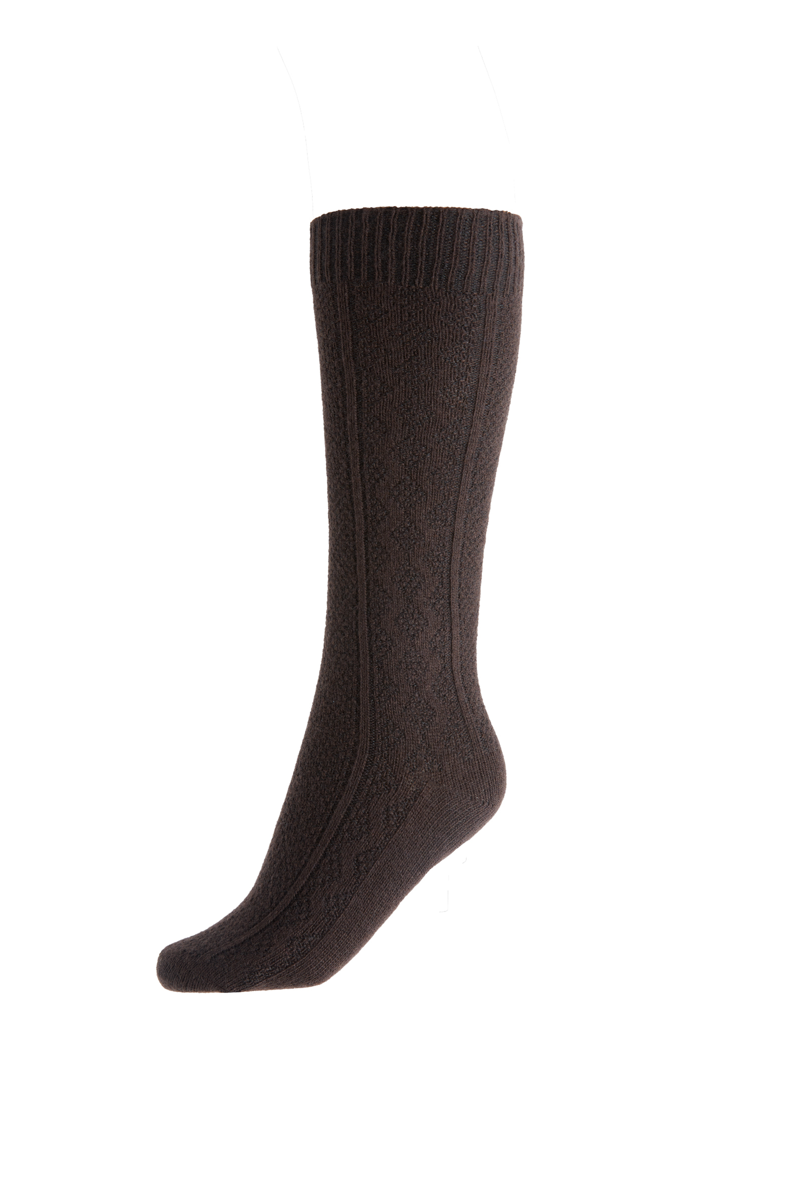 Brun chocolat Chaussettes de cavalier hiver laine mélangée  Horze Clara