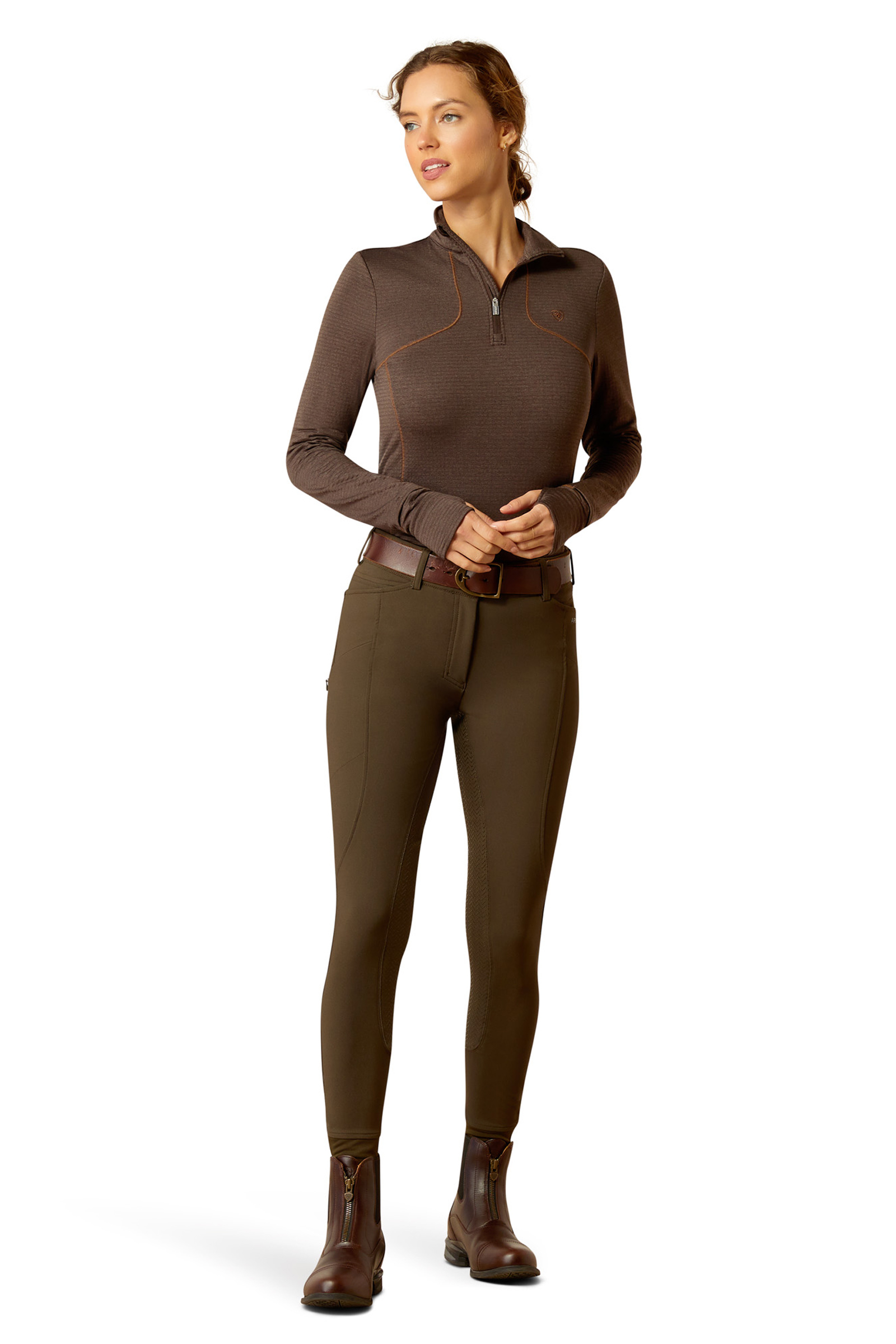 Ariat Gridwork 1/4 Zip Baselayer Shirt