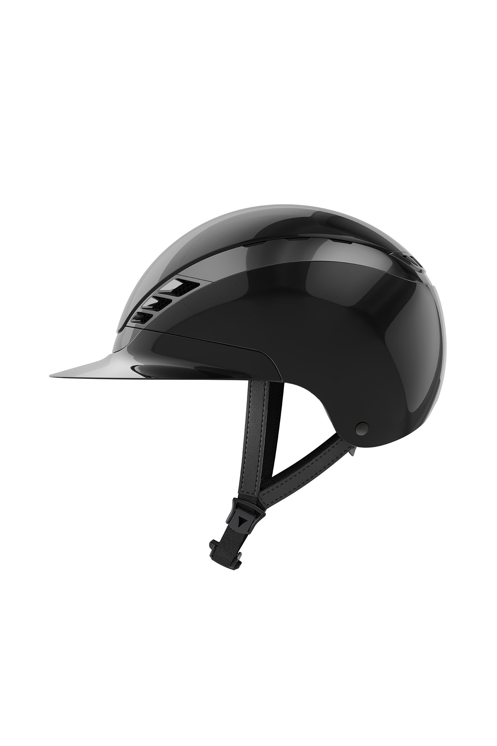 Abus Pikeur AirLuxe Chrome Casque d&rsquo;&eacute;quitation visi&egrave;re longue