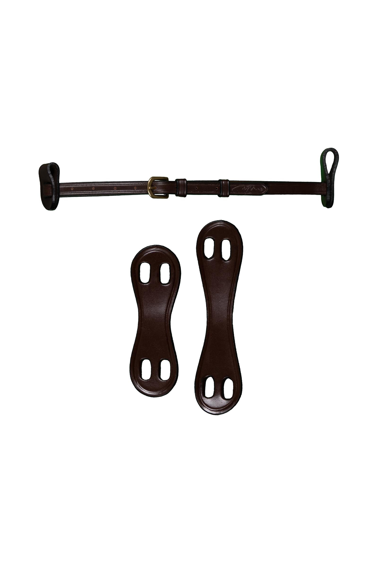 Brown Dy'on D Collection muserolle combinée (13 mm) avec 2 passants