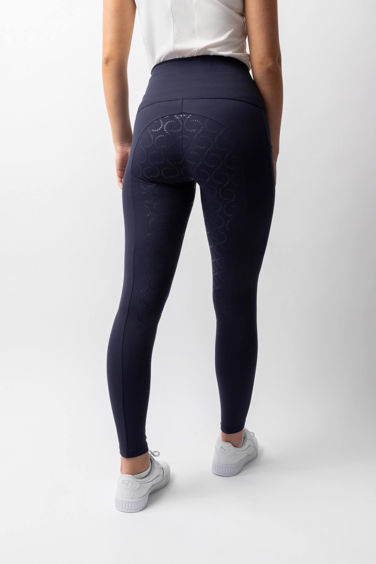 Horze Gillian Leggings d'équitation de compression fond intégral silicone, femme