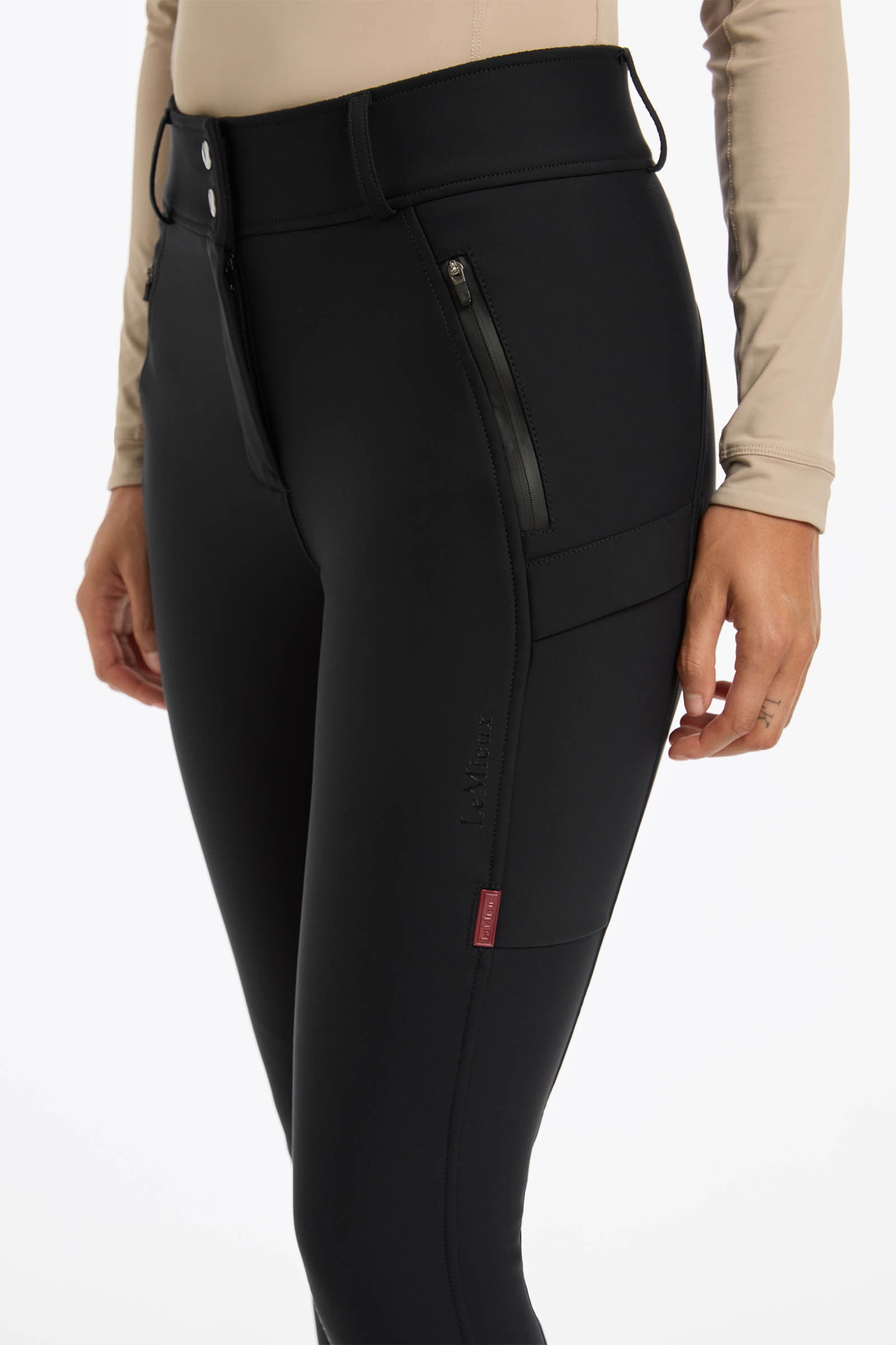 LeMieux Drytex pantalon d’équitation imperméable pour femme avec grip aux genoux