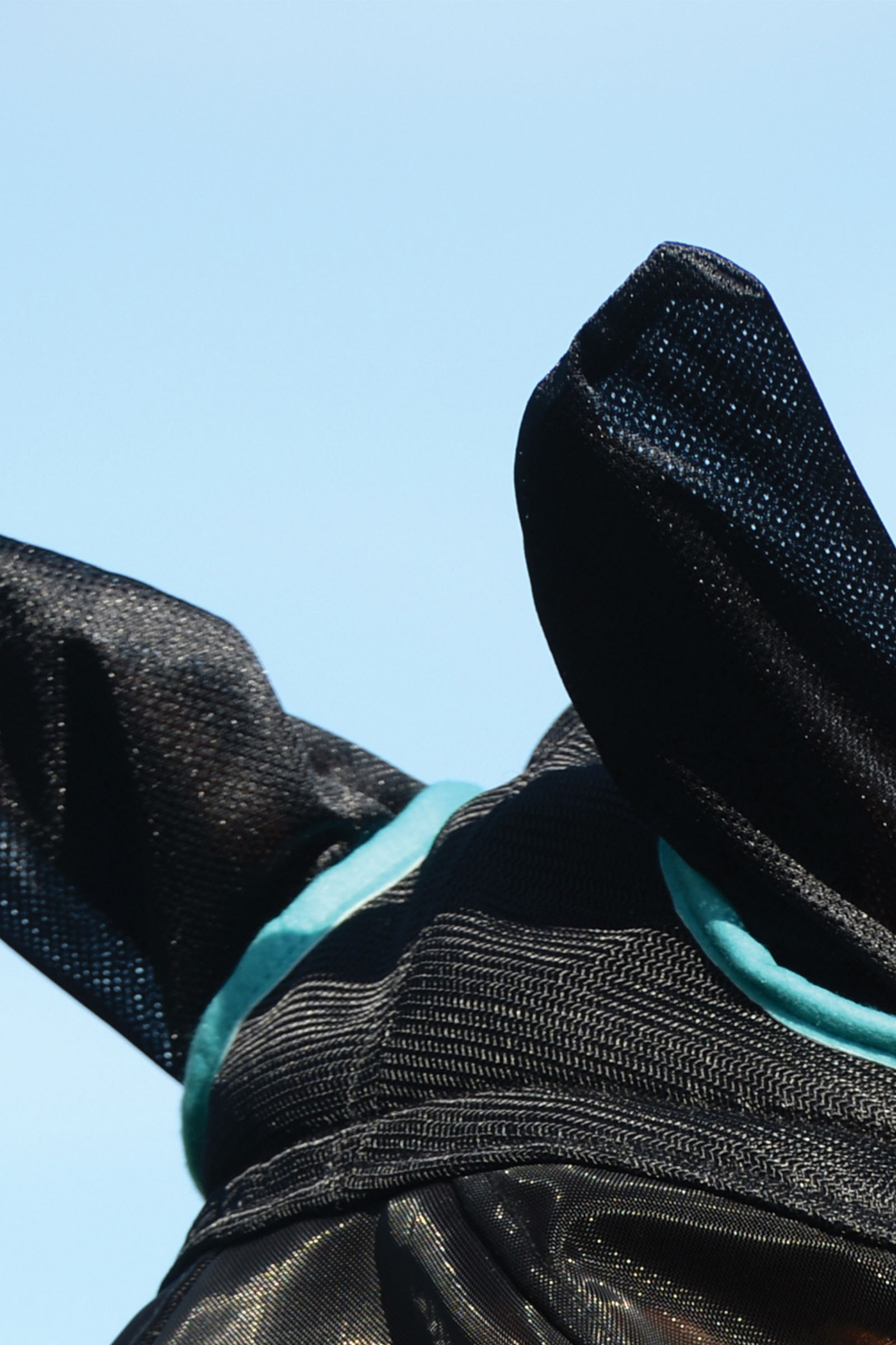 Weatherbeeta Comfitec Deluxe masque en maille fine avec oreilles et franges