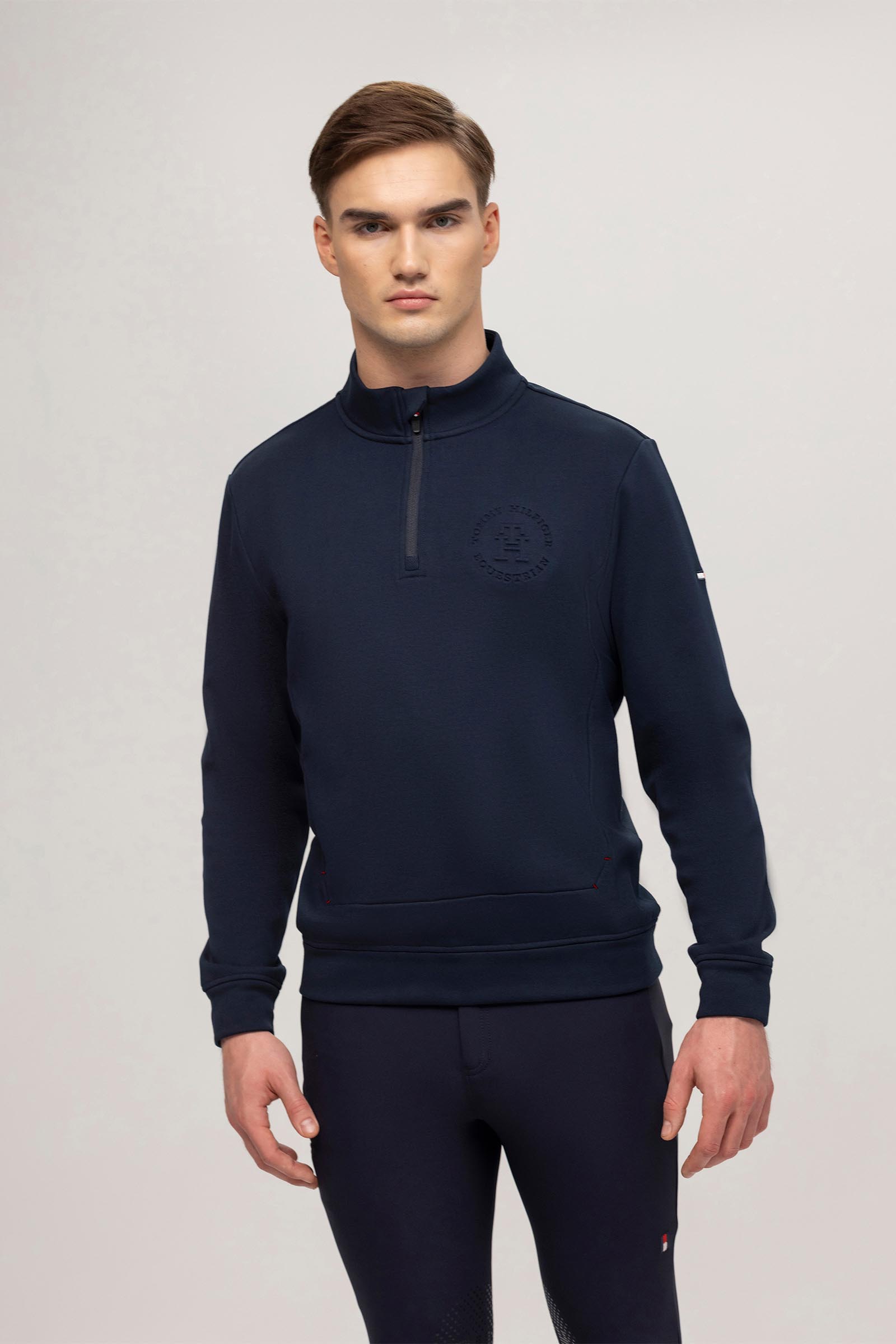 Tommy Hilfiger Equestrian Dallas sweatshirt homme &agrave; zip 1/4