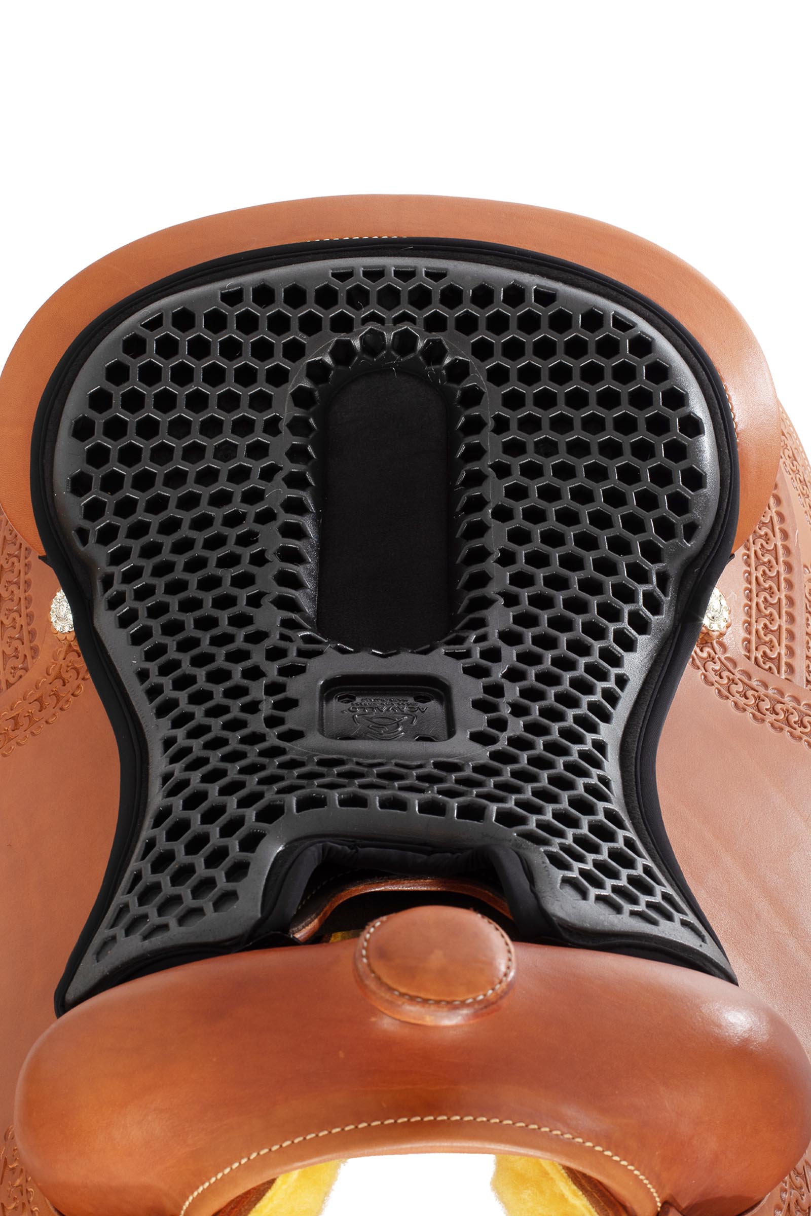 Acavallo couvre-si&egrave;ge Ortho coccyx western Hexa gel ext&eacute;rieur Dri-Lex, 20 mm  