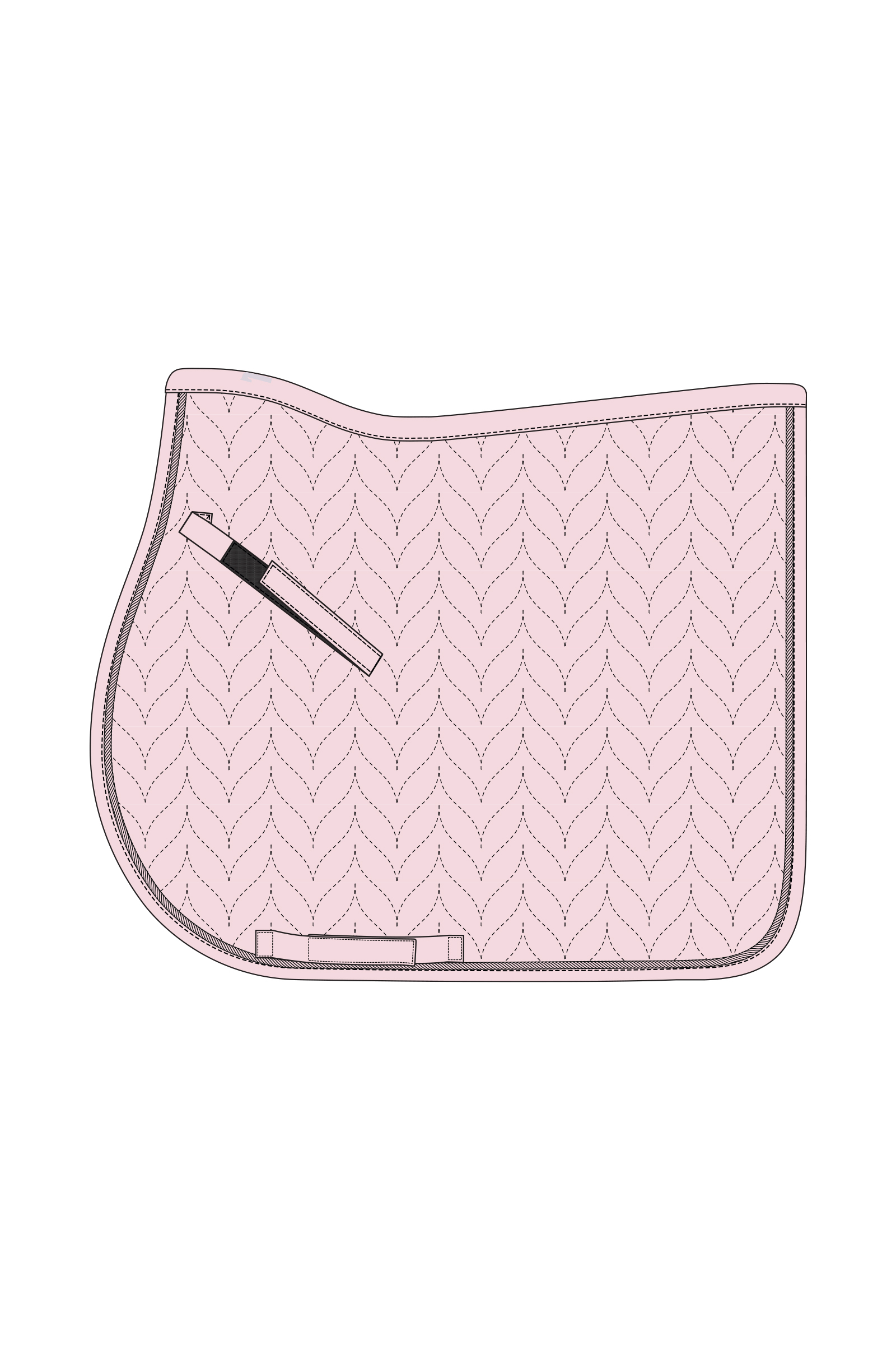 Horze Velvet Wave tapis de selle mixte