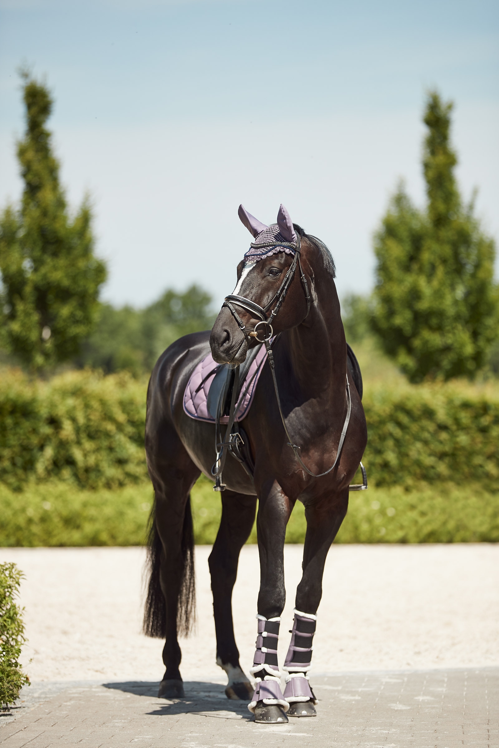 Guêtres de protection fermées avec fausse fourrure Horze Ghent
