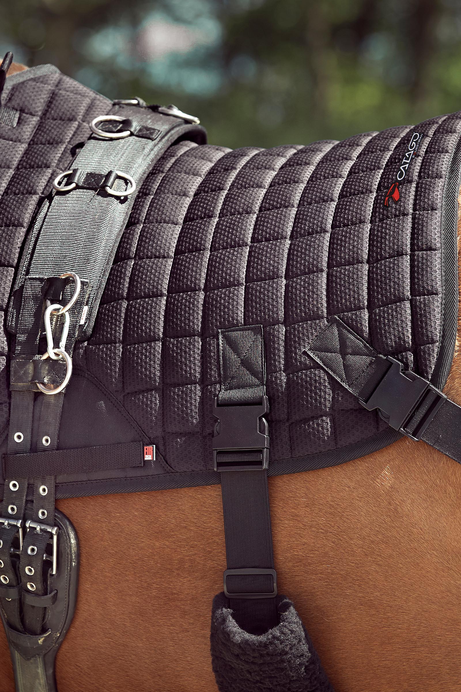 Catago FIR-Tech tapis de selle d'entraînement avec sangles élastiques