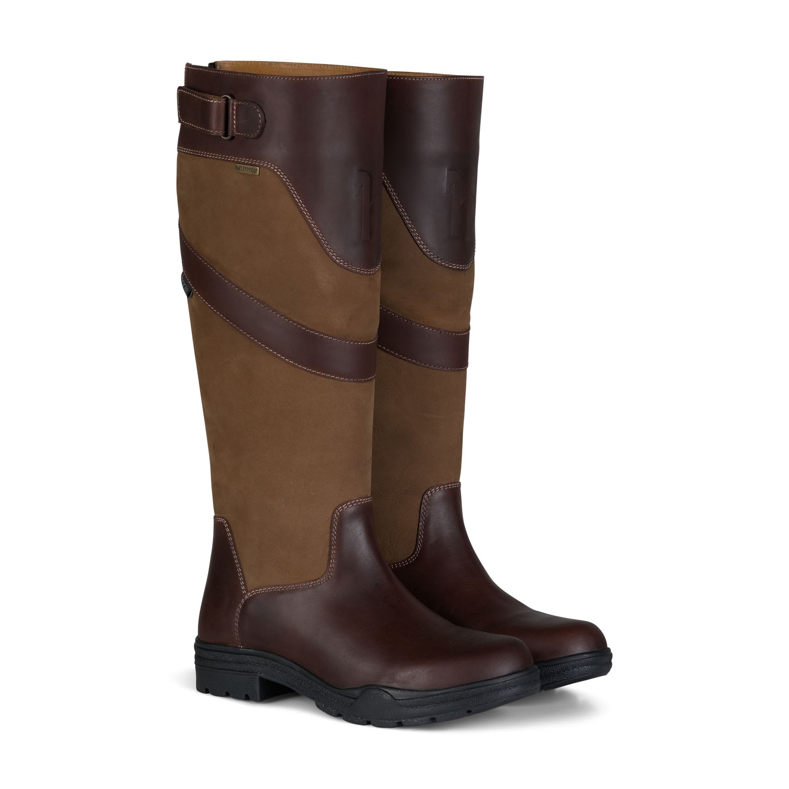 Brun Foncé/Brun Foncé Bottes imperméable campagne pour femme Horze Waterford