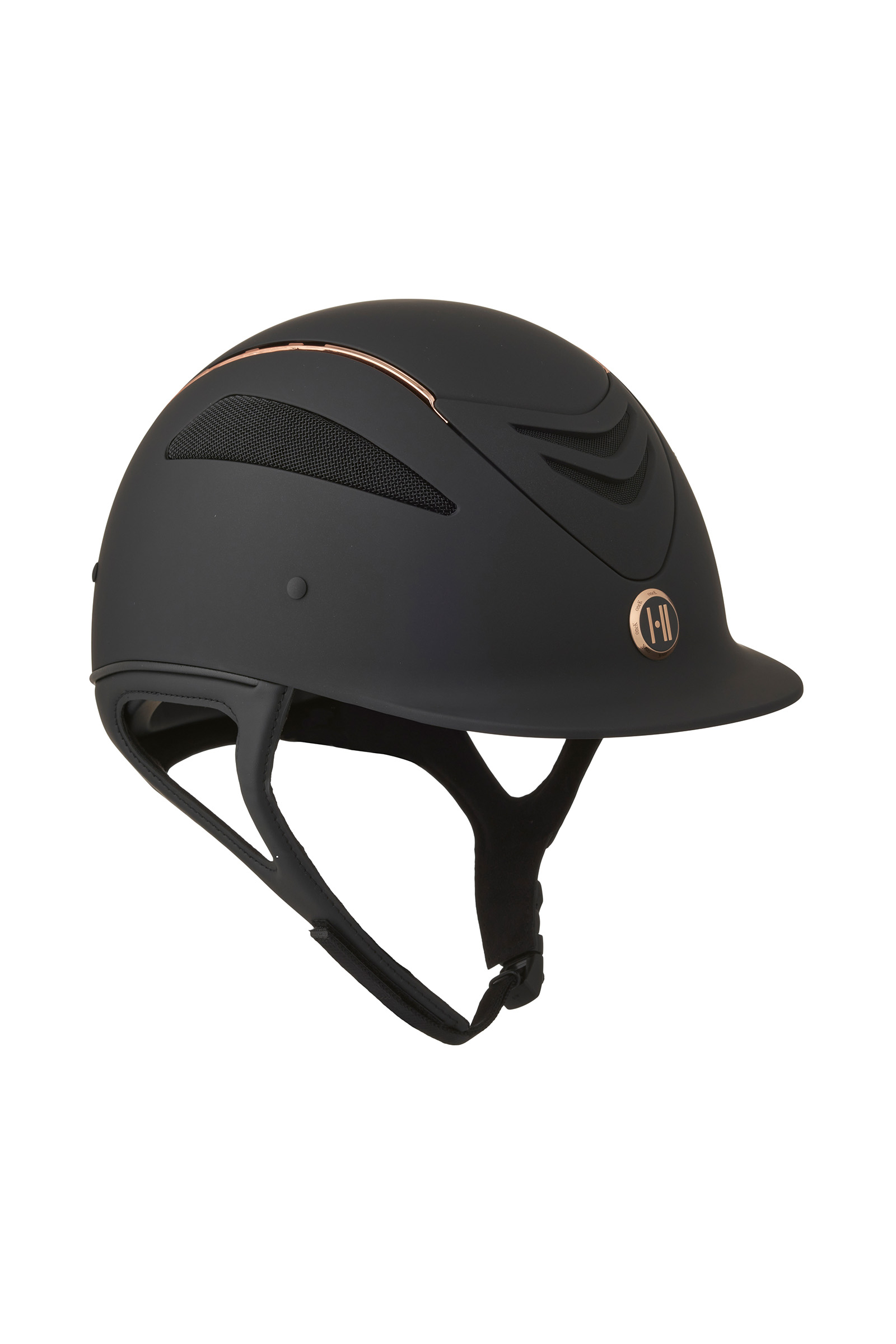 Casque d'&eacute;quitation OneK Defender Pro Matt Rose dor&eacute;