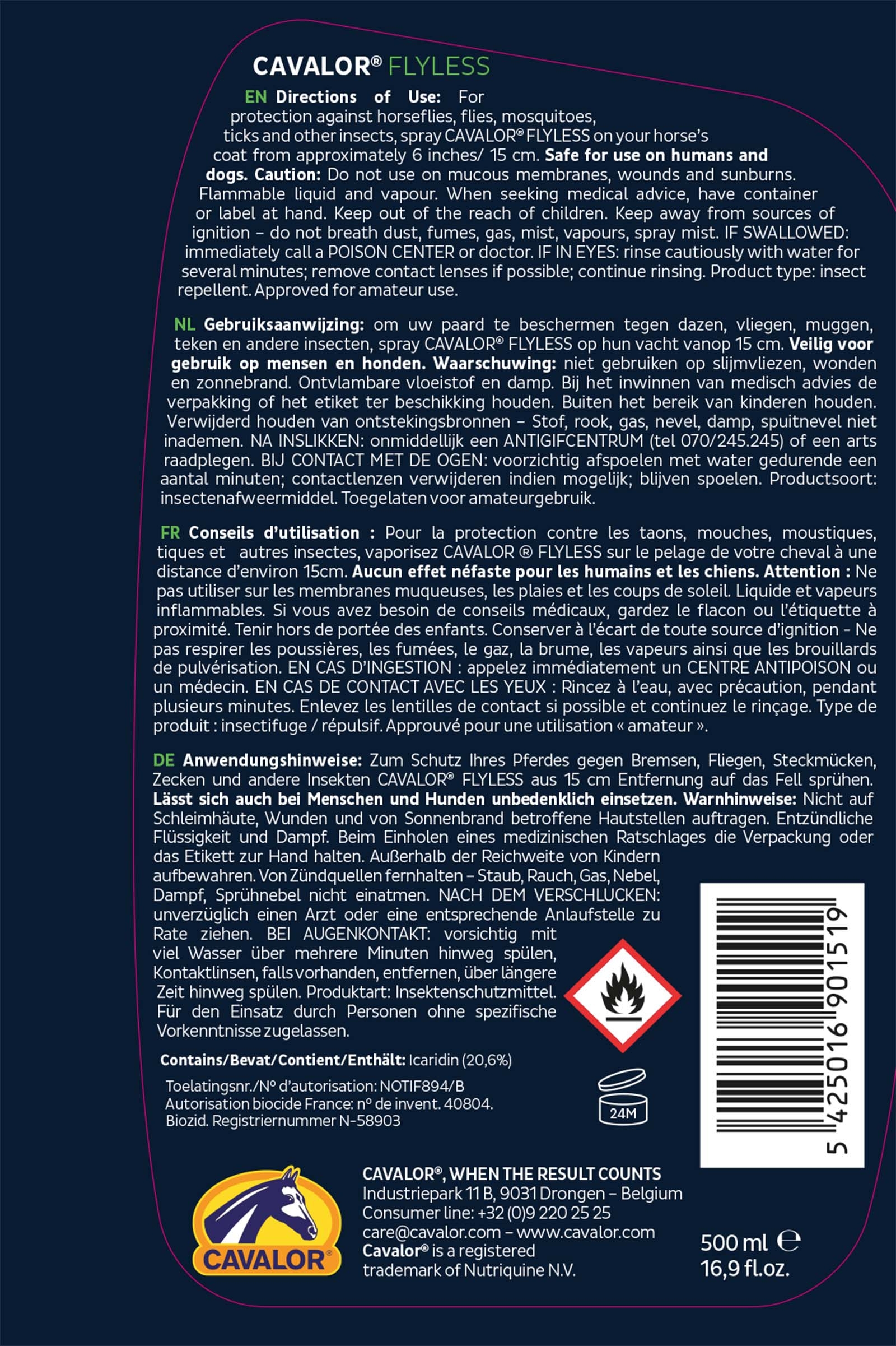 Cavalor Flyless, 500ml