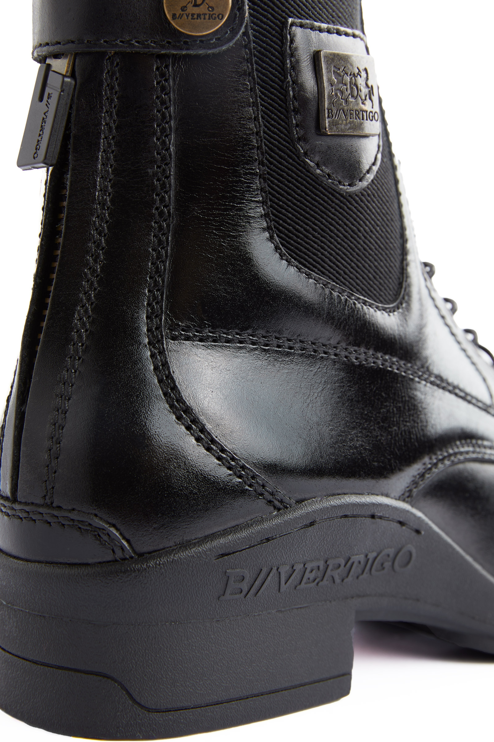 Bottines Jodhpur Cuir, lacets devant, B Vertigo Jupiter, femme