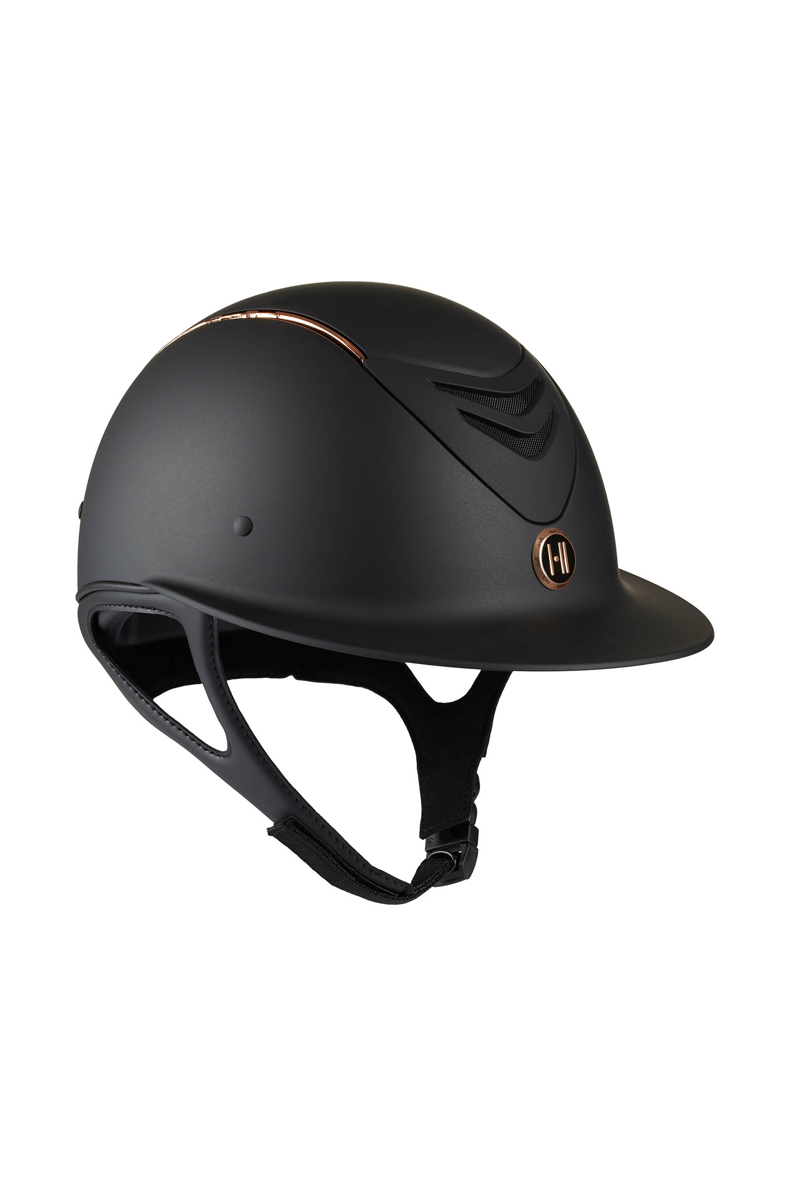Black/Rose Gold Casque d'équitation OneK Avance Matt