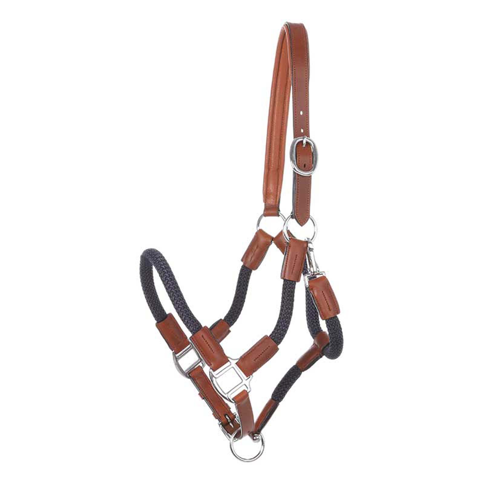 Cognac/ Navy Kavalkade Cavo Licol Corde avec Longe