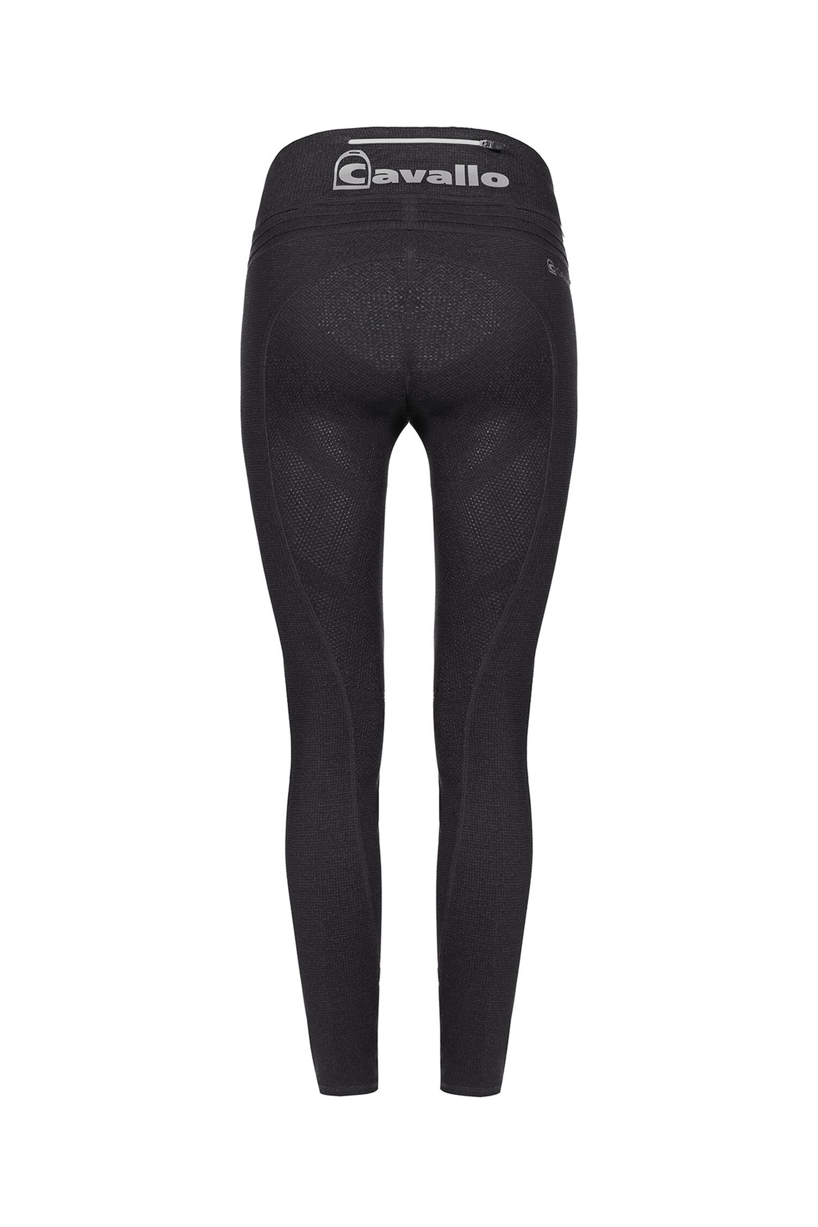 Black Leggings d'&eacute;quitation d'hiver &agrave; fond int&eacute;gral Cavallo Lin Grip, femme