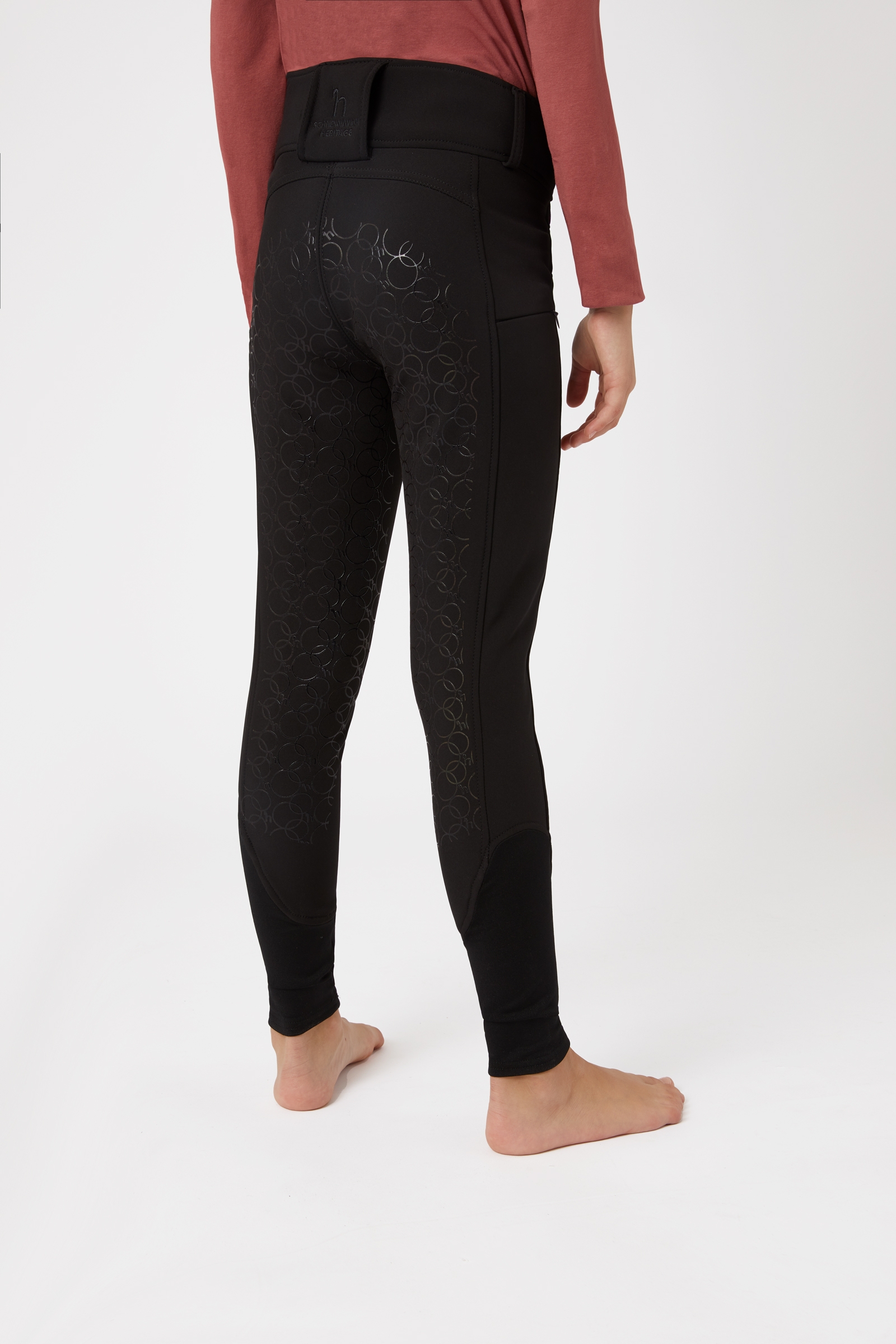 Pantalon d'&eacute;quitation thermique fond int&eacute;gral Horze Leighton Teens Ado