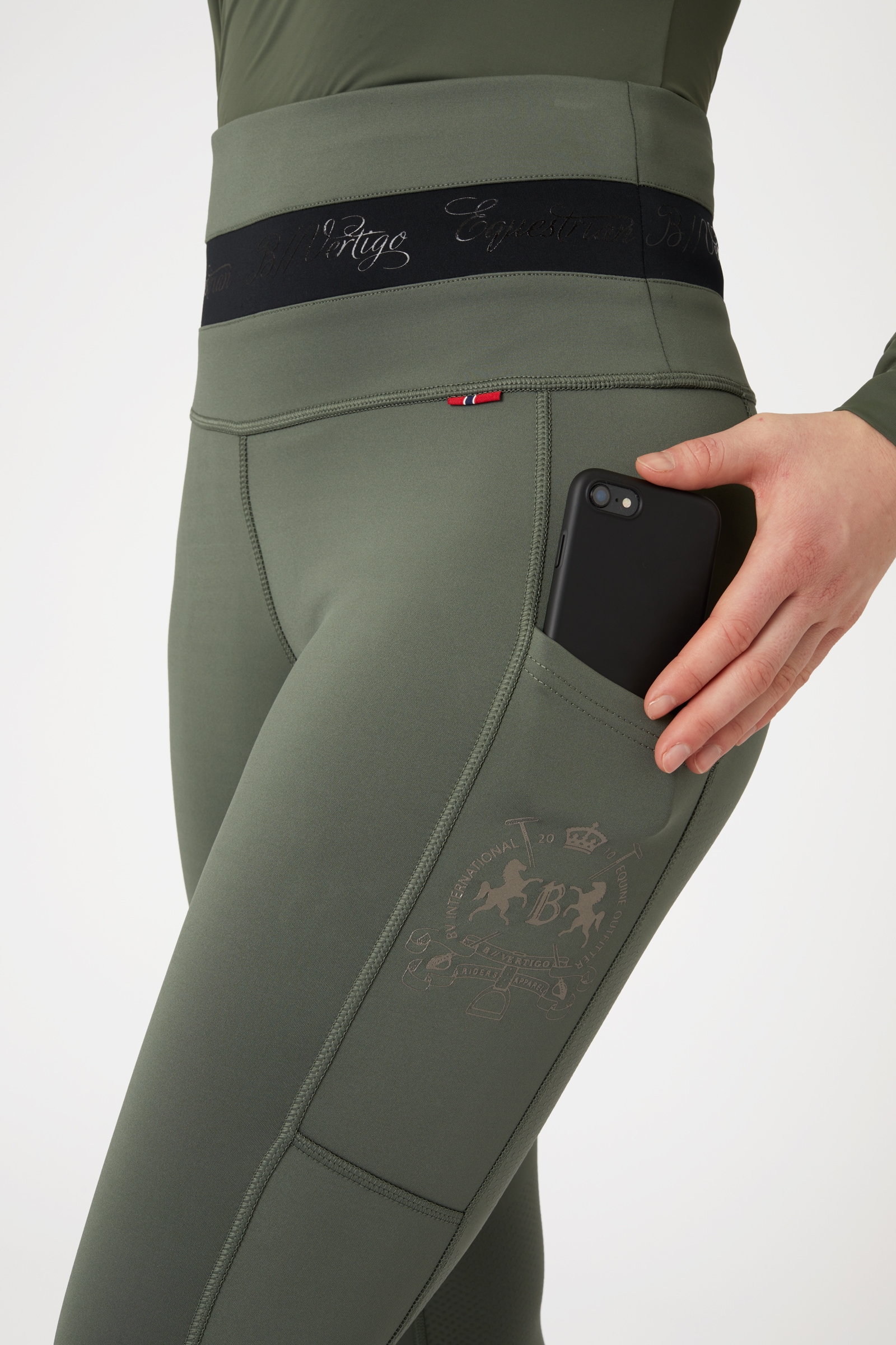 Leggings d'équitation B Vertigo Caitlin taille haute et fond intégral pour femme