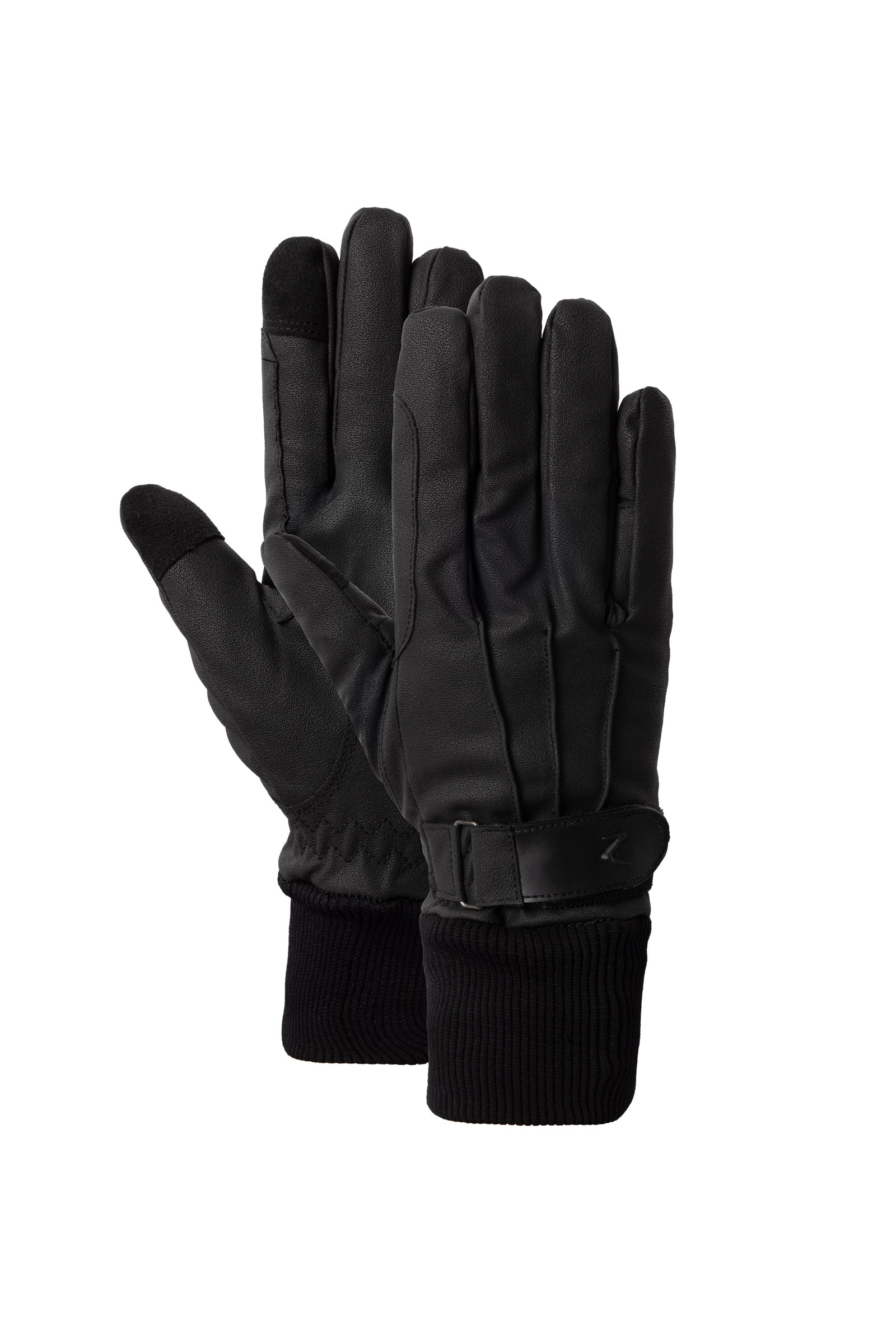 Gants en cuir PU doubl&eacute;s polaire Horze