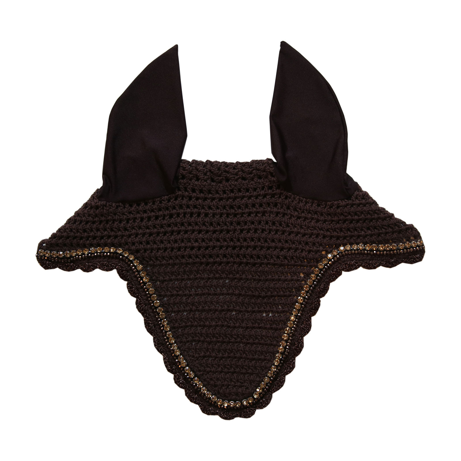 Brown Bonnet anti-mouche Long stone & pearl Kentucky Horsewear