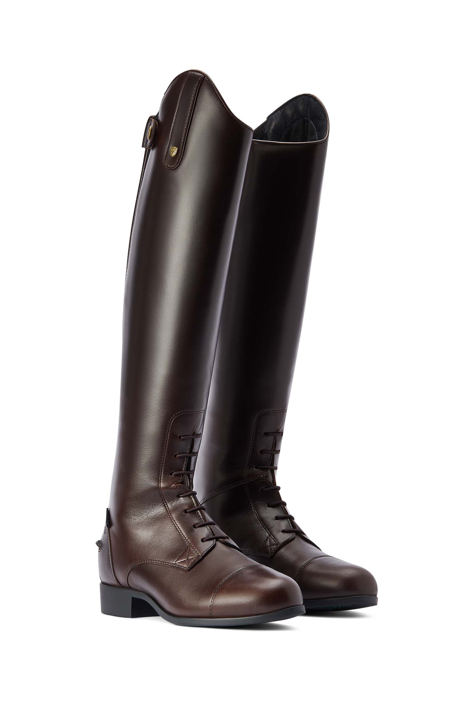 Chocolate Brown Ariat Heritage Contour II H2O bottes d'&eacute;quitation isol&eacute;es pour femmes