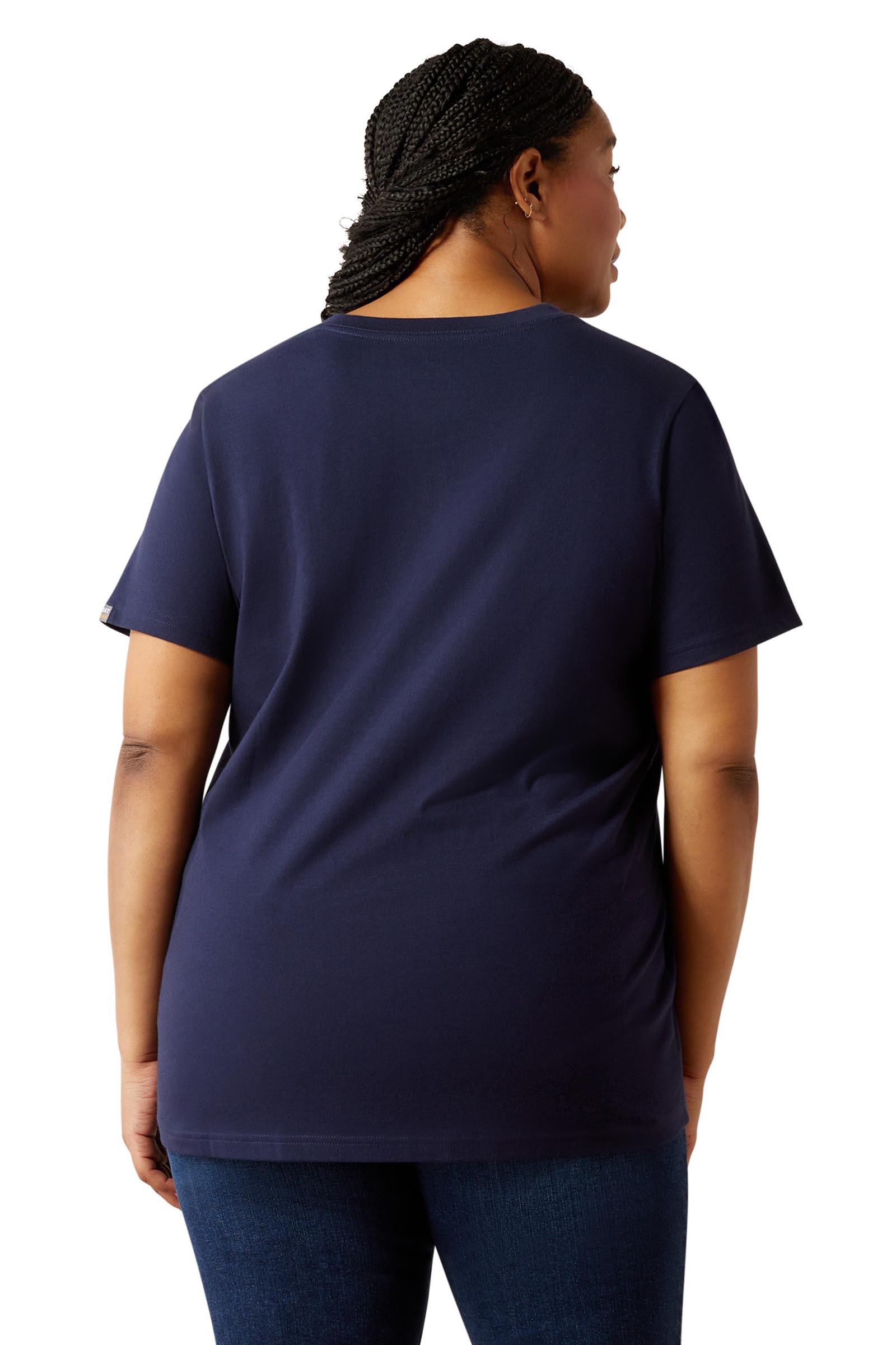 Ariat T-shirt Rebar Cotton Strong col V standard pour femme  